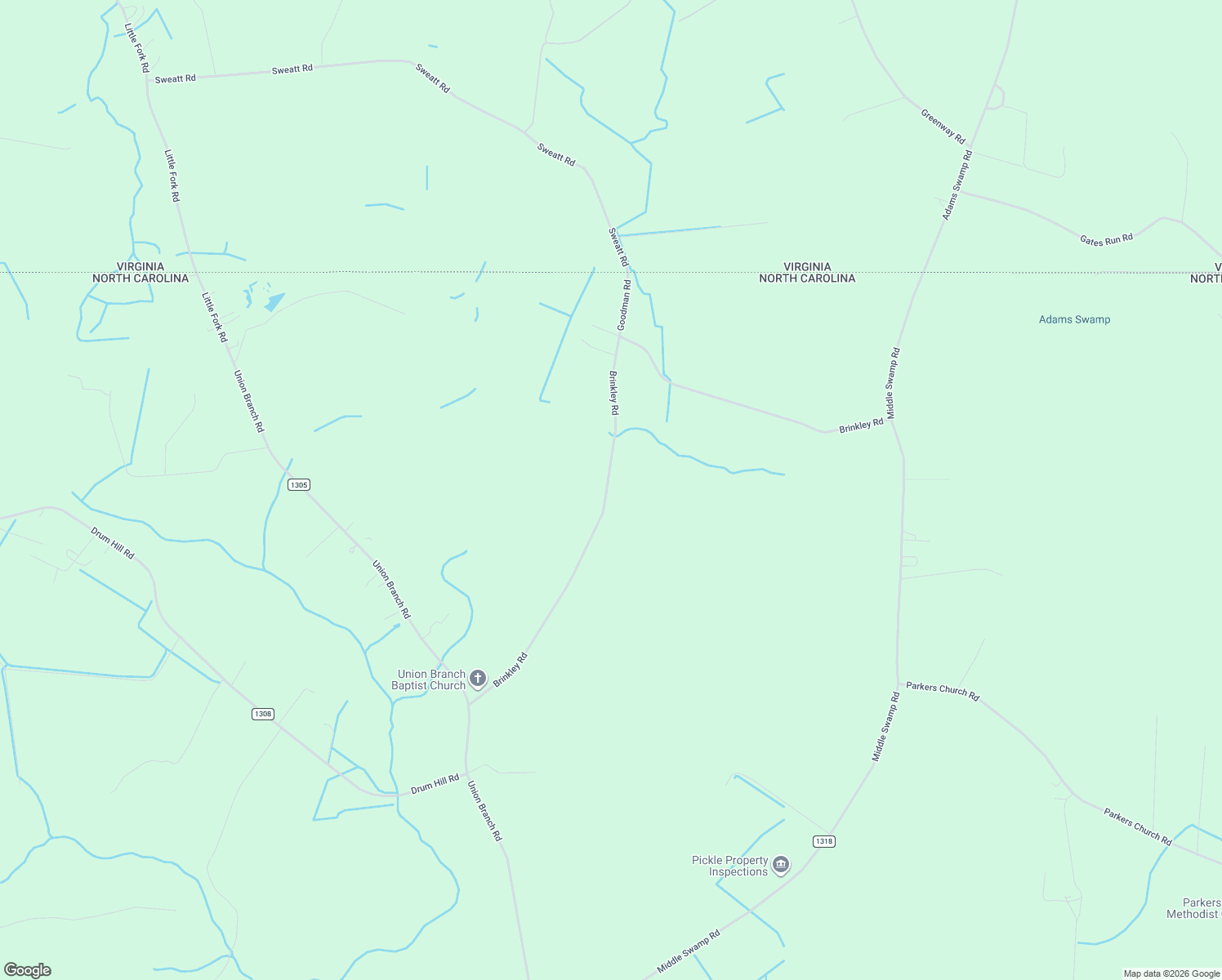 map of restaurants, bars, coffee shops, grocery stores, and more near 160 Brinkley Road in Corapeake