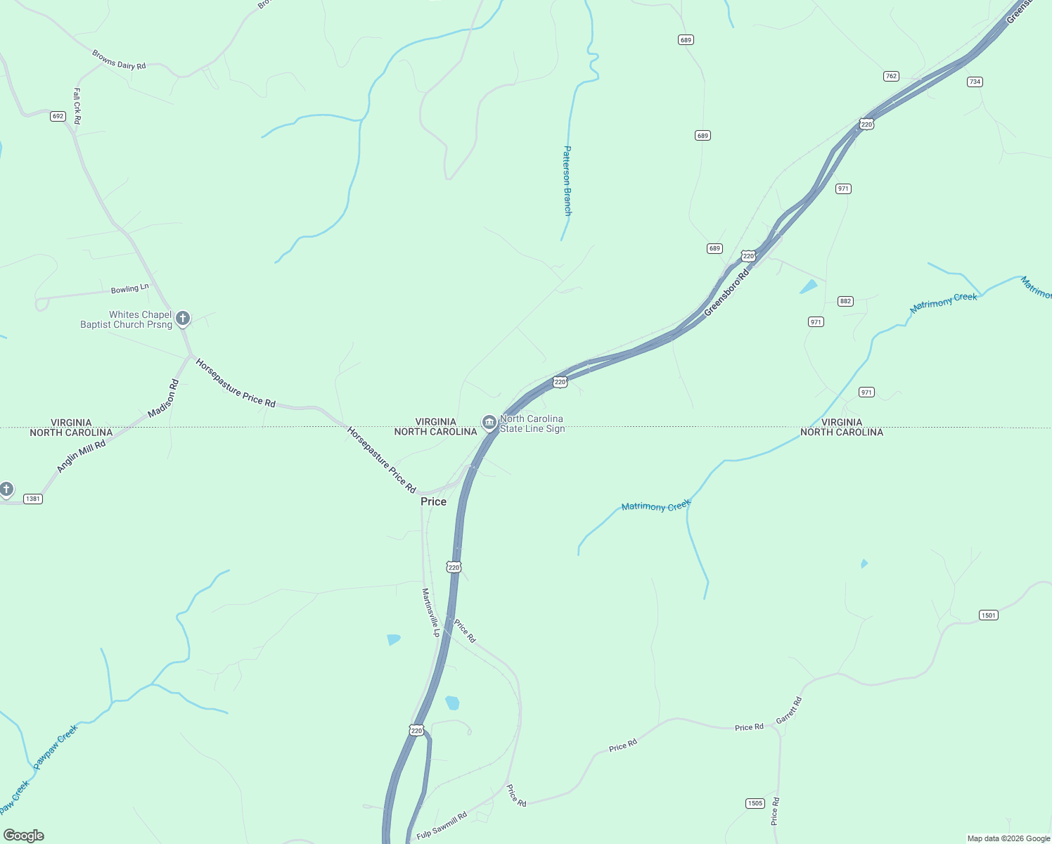 map of restaurants, bars, coffee shops, grocery stores, and more near 11935 Greensboro Road in Ridgeway
