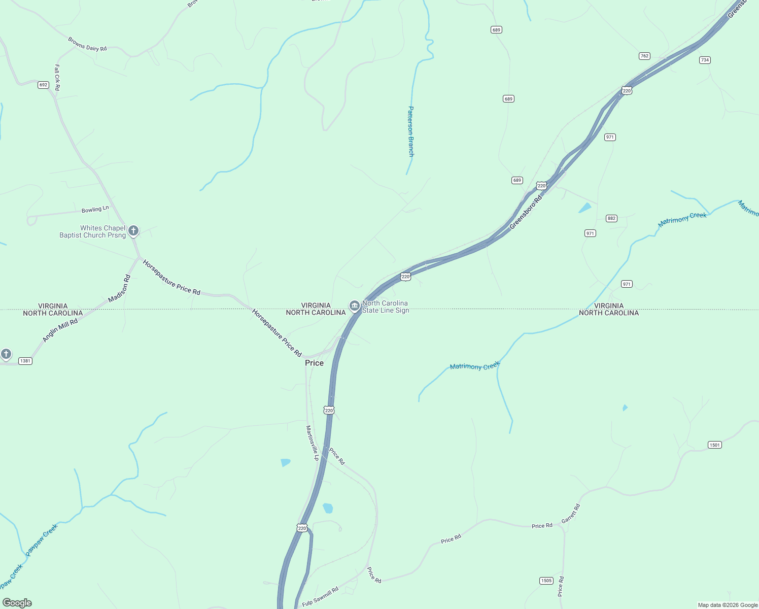 map of restaurants, bars, coffee shops, grocery stores, and more near 11935 Greensboro Road in Ridgeway
