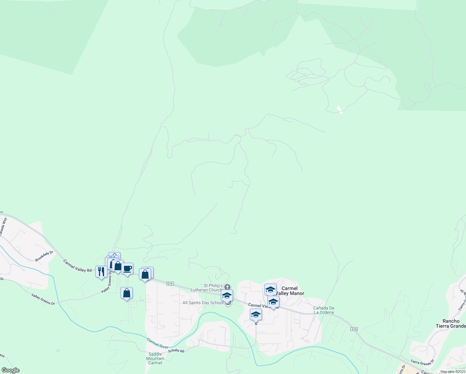 map of restaurants, bars, coffee shops, grocery stores, and more near in Carmel-by-the-Sea