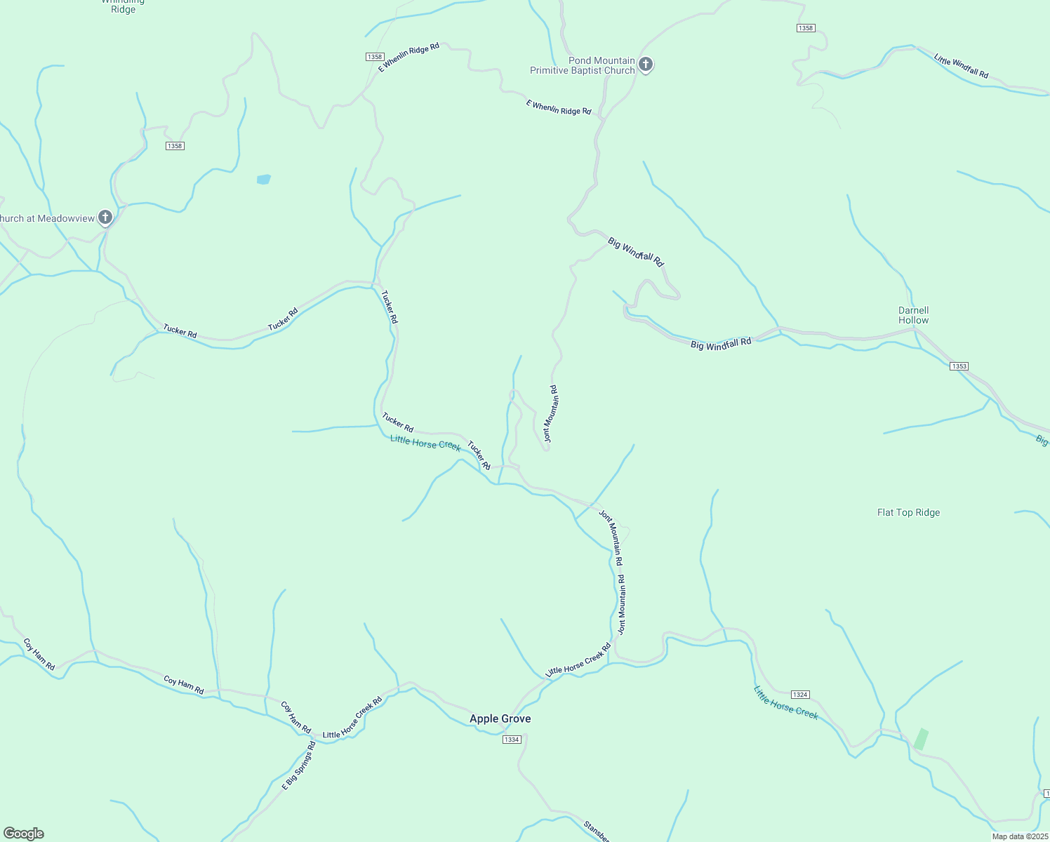 map of restaurants, bars, coffee shops, grocery stores, and more near 1050 Jont Mountain Road in Lansing