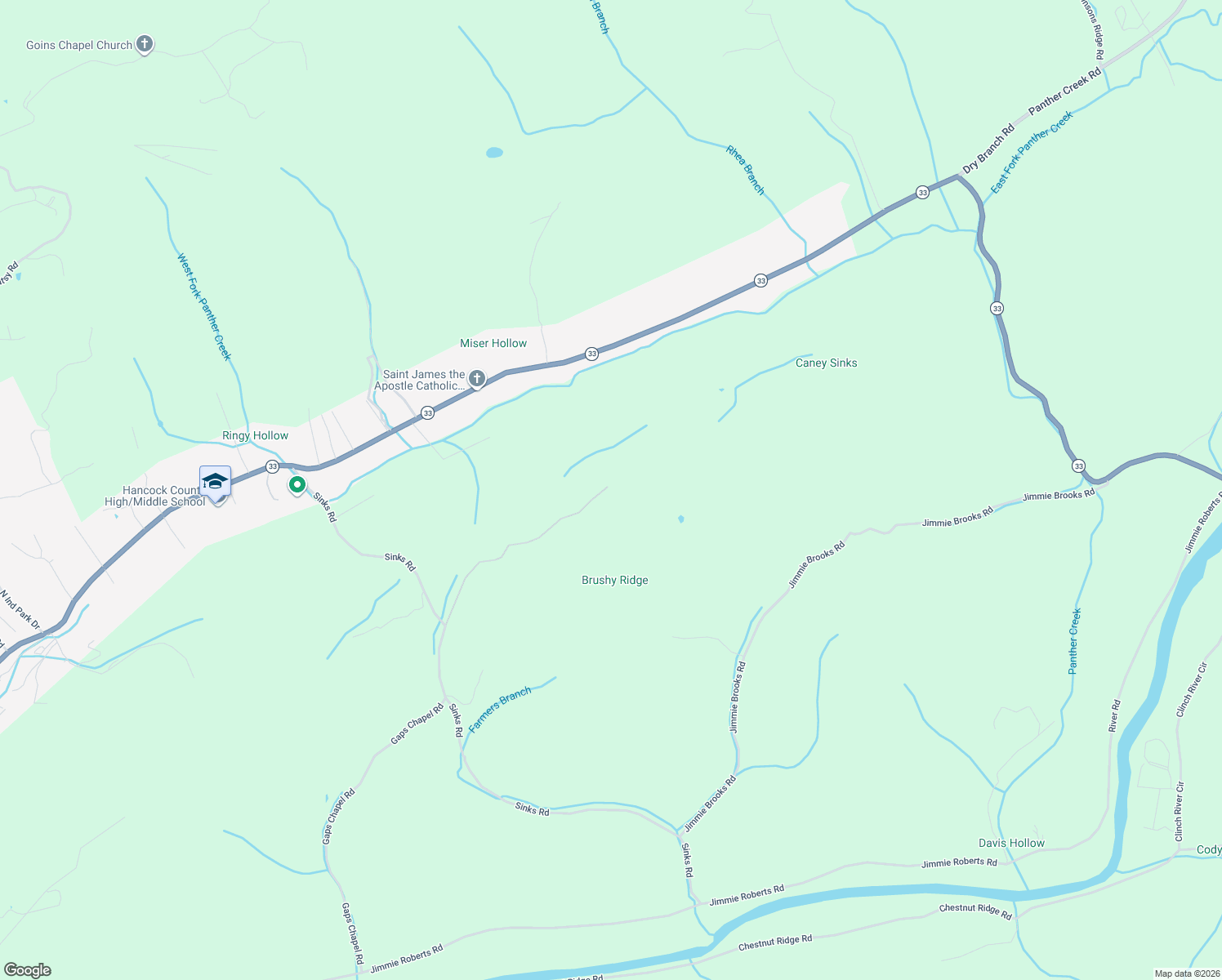 map of restaurants, bars, coffee shops, grocery stores, and more near in Sneedville