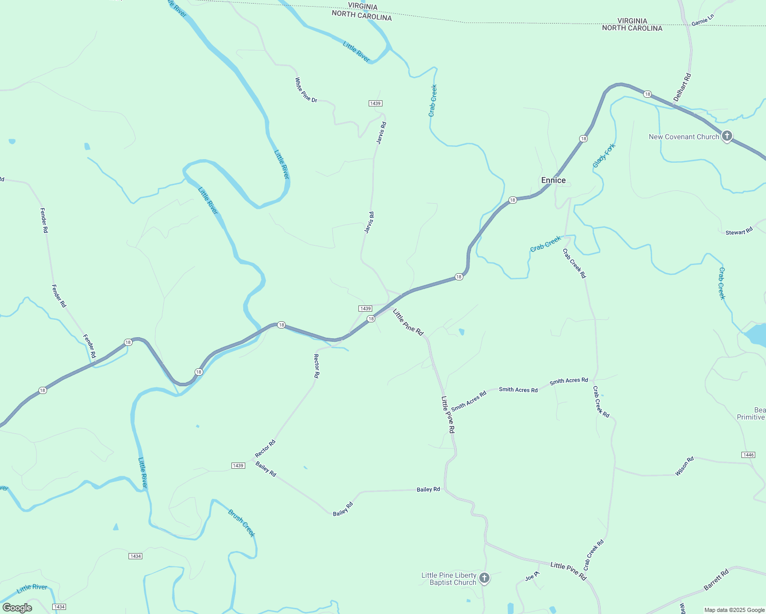 map of restaurants, bars, coffee shops, grocery stores, and more near 200 Jarvis Road in Ennice