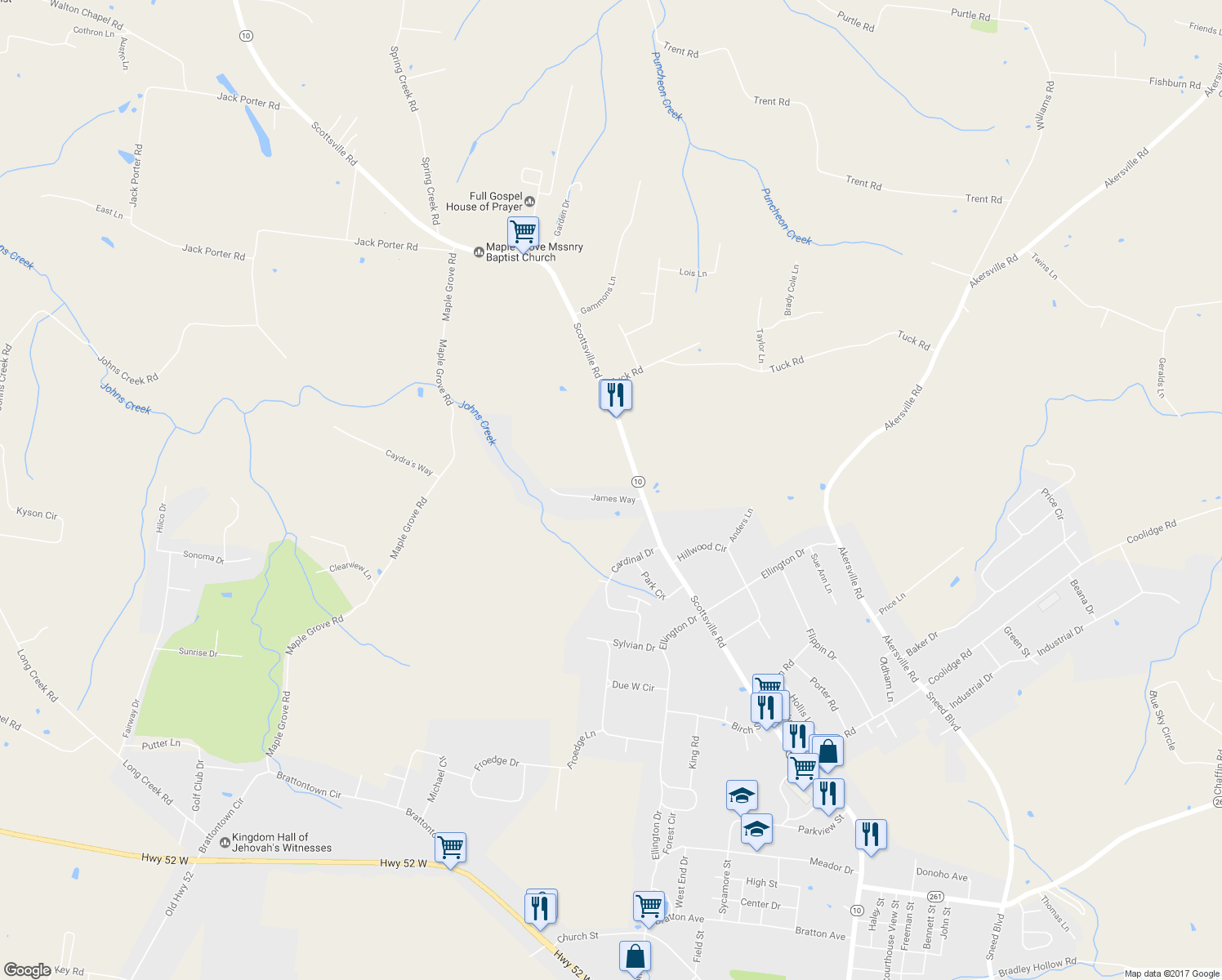 map of restaurants, bars, coffee shops, grocery stores, and more near 80 James Way in Lafayette