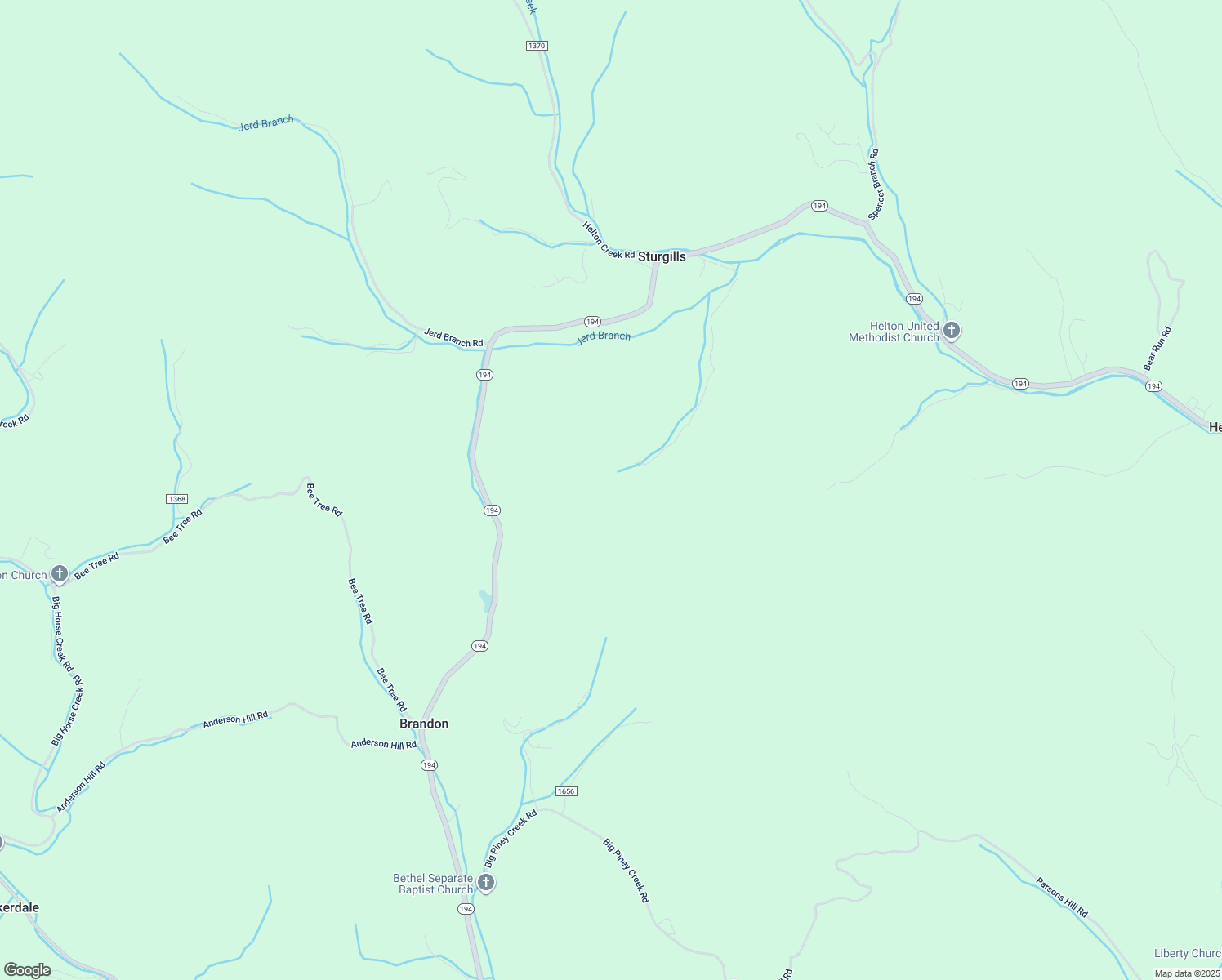 map of restaurants, bars, coffee shops, grocery stores, and more near 179 Old Helton School Road in Lansing