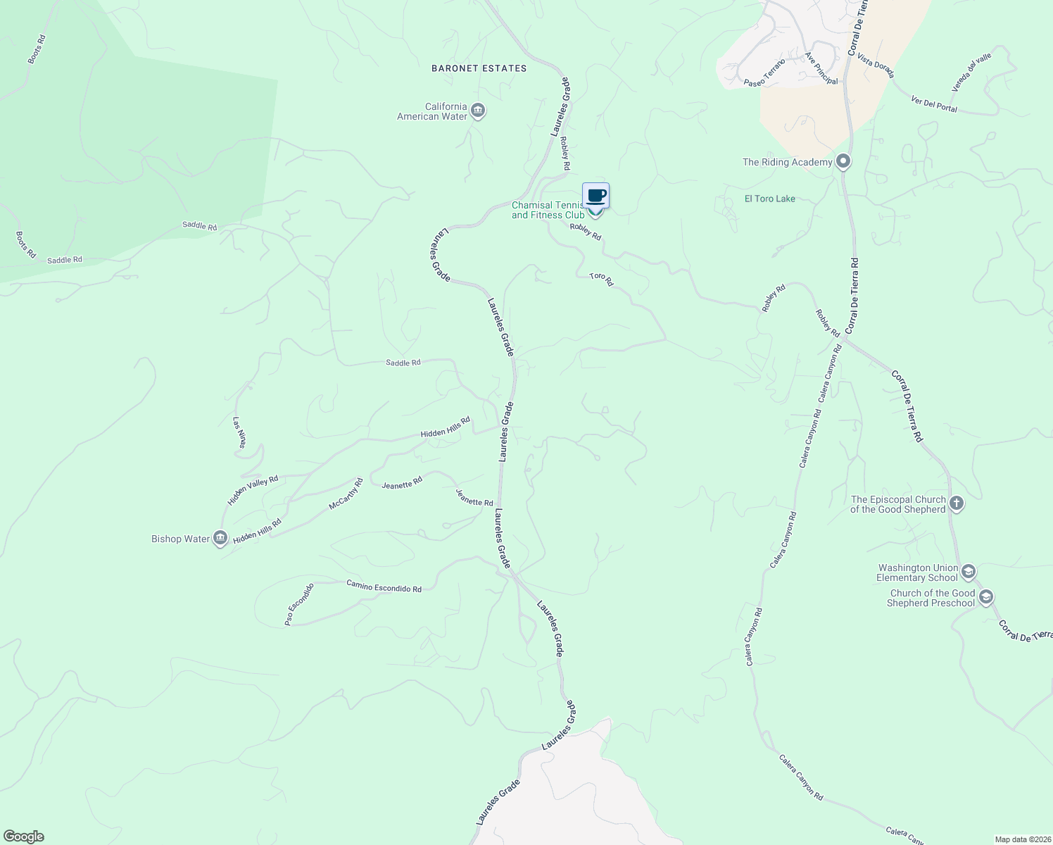 map of restaurants, bars, coffee shops, grocery stores, and more near 26135 Laureles Grade in Carmel Valley