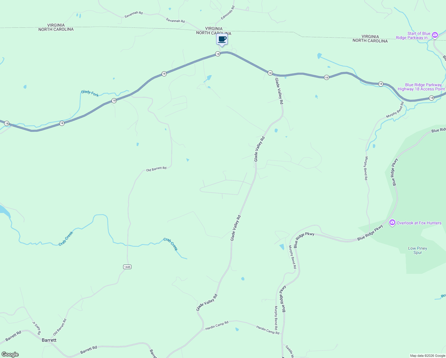 map of restaurants, bars, coffee shops, grocery stores, and more near 34 Fox Ridge Road in Ennice