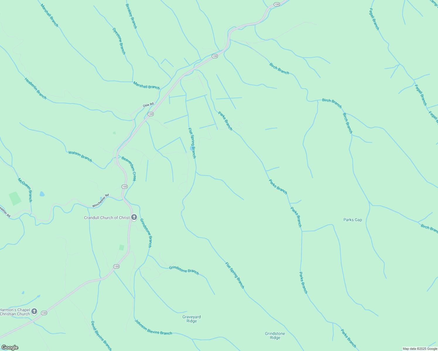 map of restaurants, bars, coffee shops, grocery stores, and more near 131 Tennessee 133 in Shady Valley