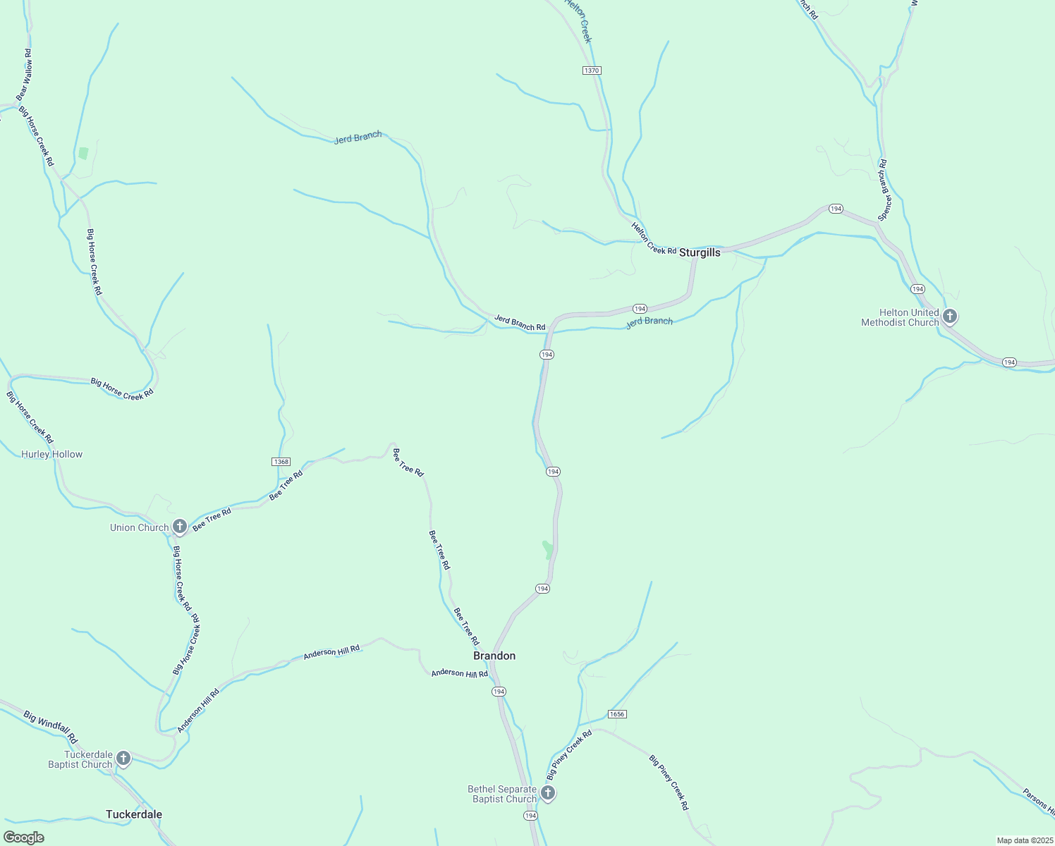 map of restaurants, bars, coffee shops, grocery stores, and more near 13261 North Carolina 194 in Lansing