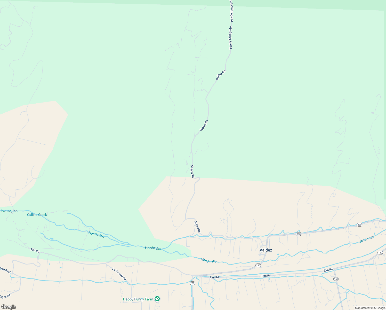 map of restaurants, bars, coffee shops, grocery stores, and more near Gallina Road in Arroyo Seco