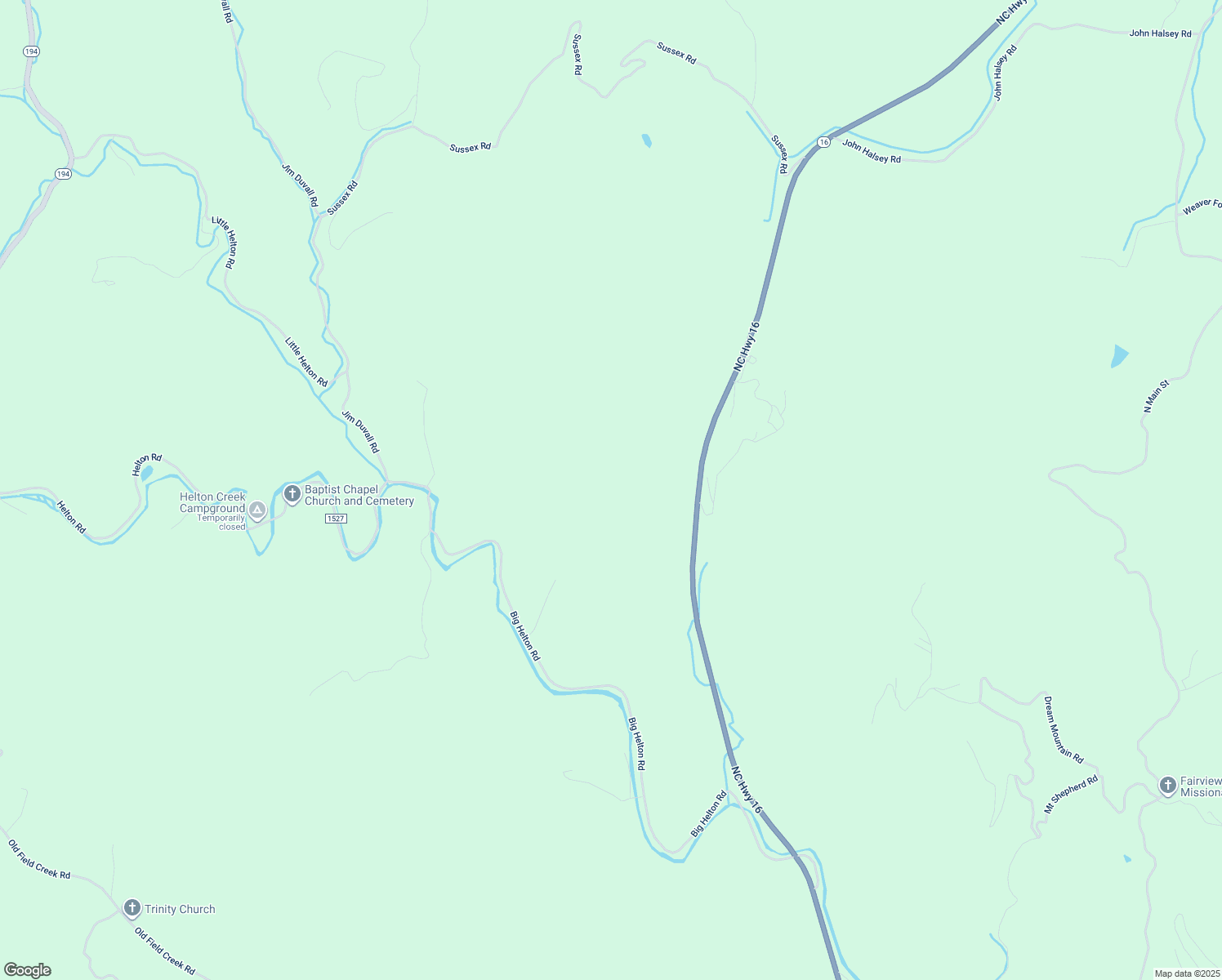 map of restaurants, bars, coffee shops, grocery stores, and more near 1850 Big Helton Road in Grassy Creek