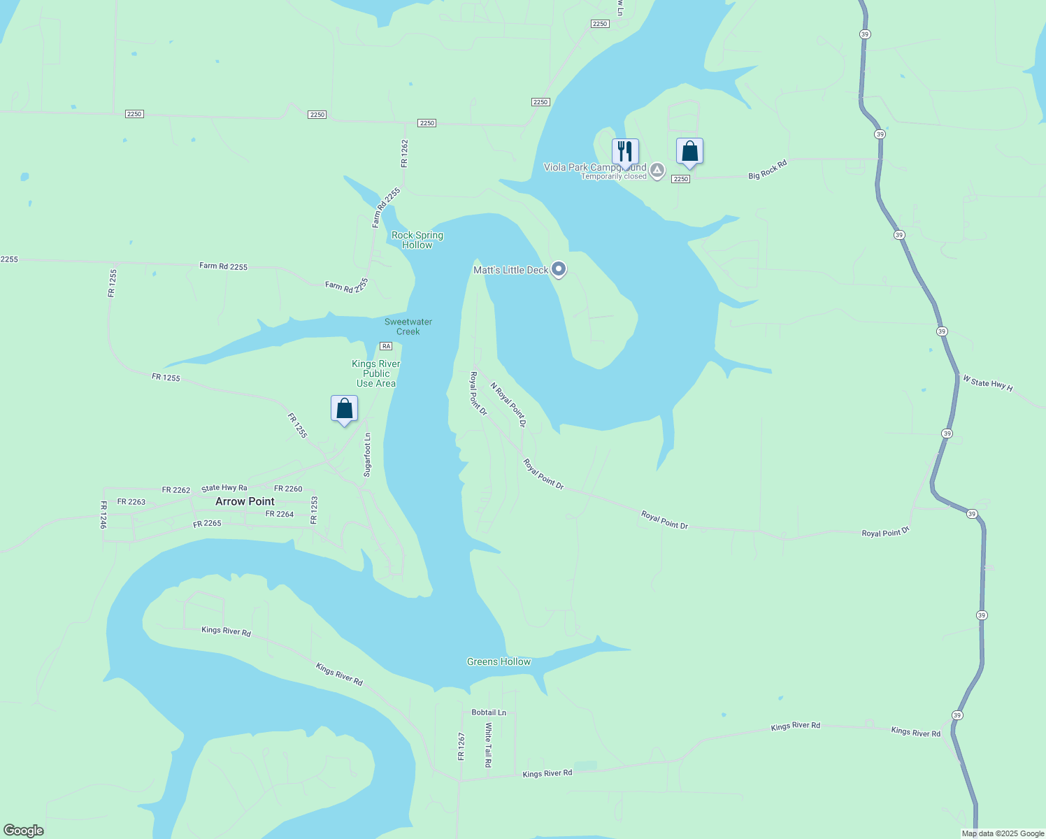 26011 North Royal Point Drive, Shell Knob MO Walk Score