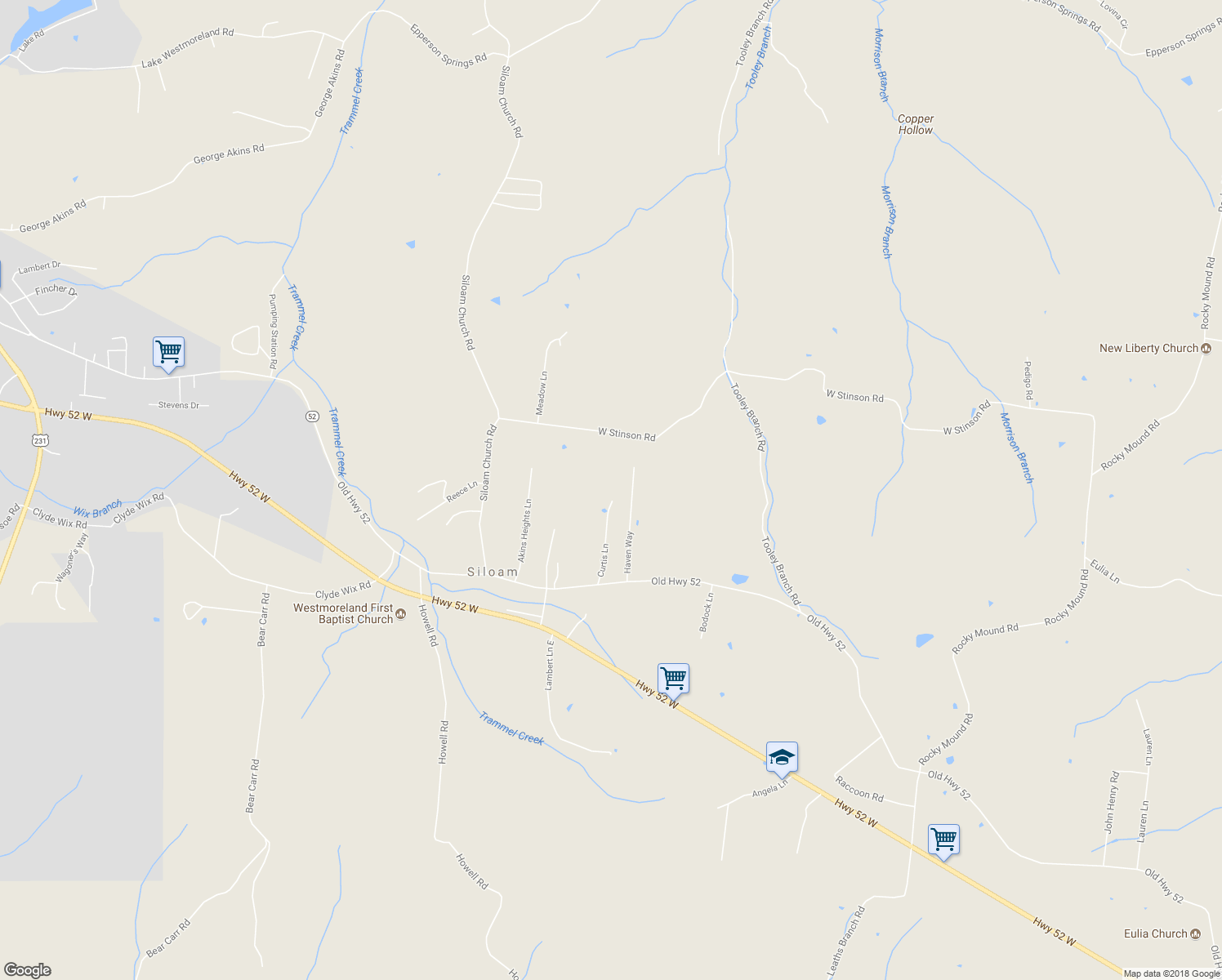 map of restaurants, bars, coffee shops, grocery stores, and more near 266 Curtis Ln in Westmoreland