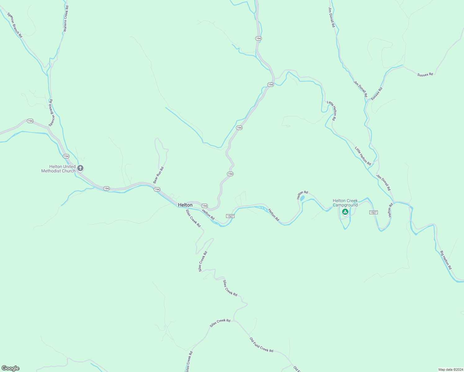 map of restaurants, bars, coffee shops, grocery stores, and more near 16748 North Carolina 194 in Grassy Creek