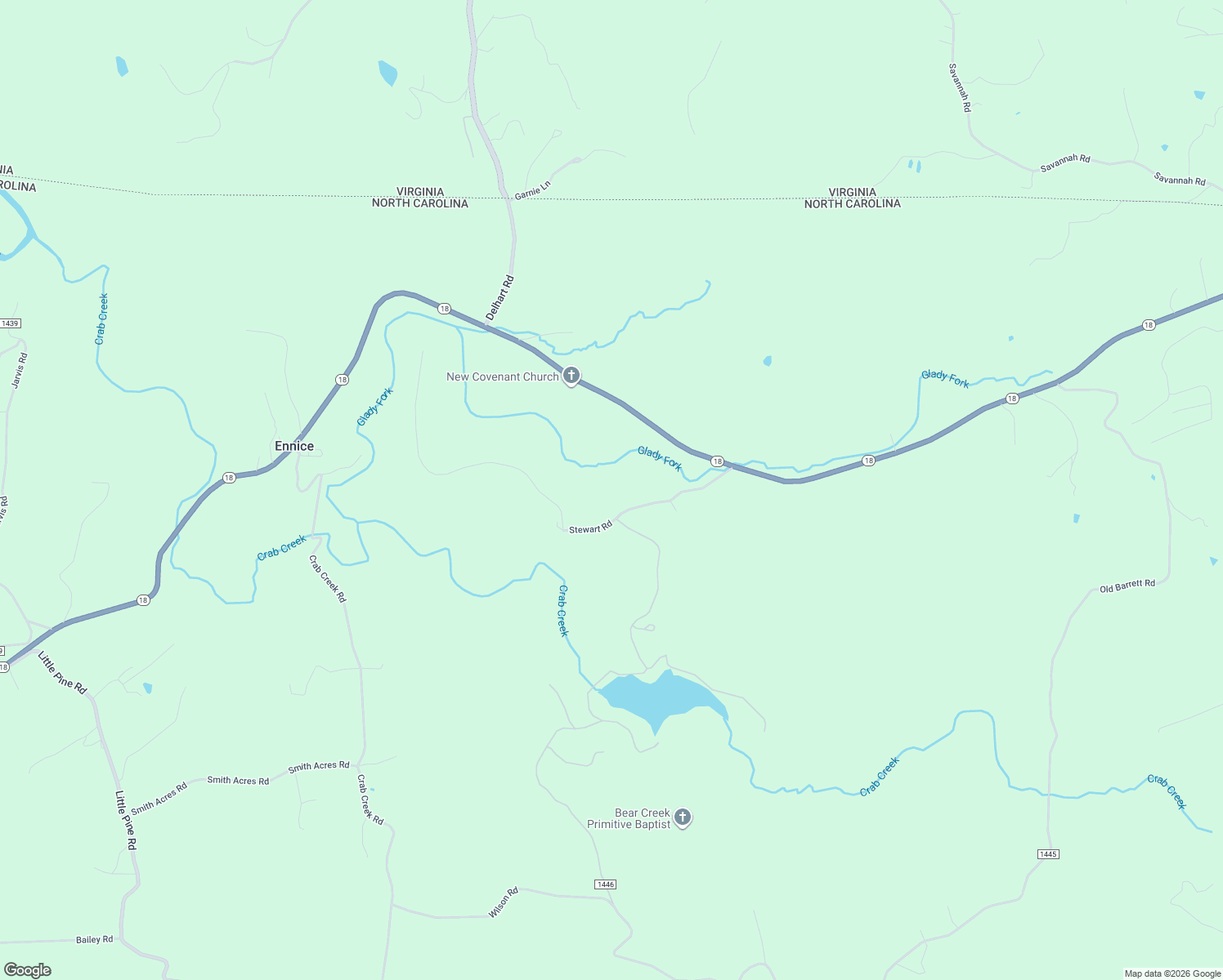 map of restaurants, bars, coffee shops, grocery stores, and more near 358 Stewart Road in Ennice