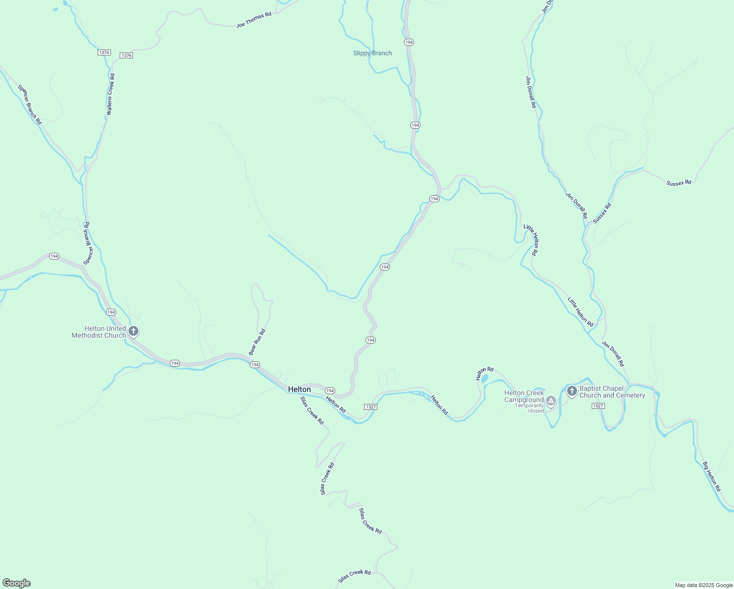 map of restaurants, bars, coffee shops, grocery stores, and more near 110 Ball Hollow Road in Grassy Creek