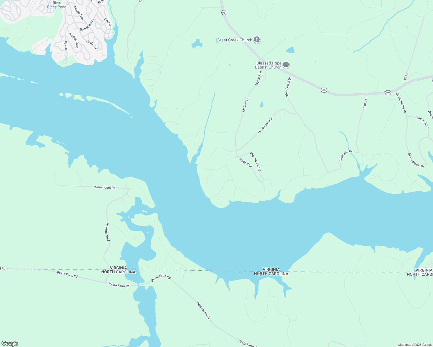 map of restaurants, bars, coffee shops, grocery stores, and more near 2-112 Lost Forest Road in Bracey