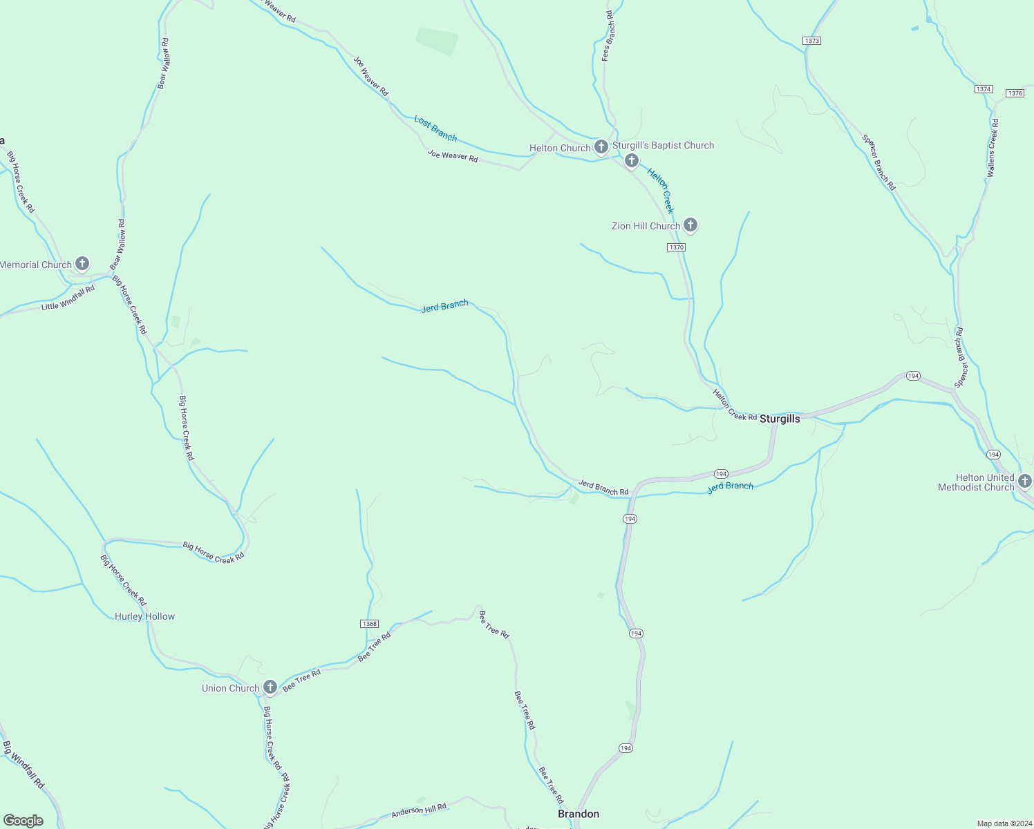 map of restaurants, bars, coffee shops, grocery stores, and more near 589 Jerd Branch Road in Lansing