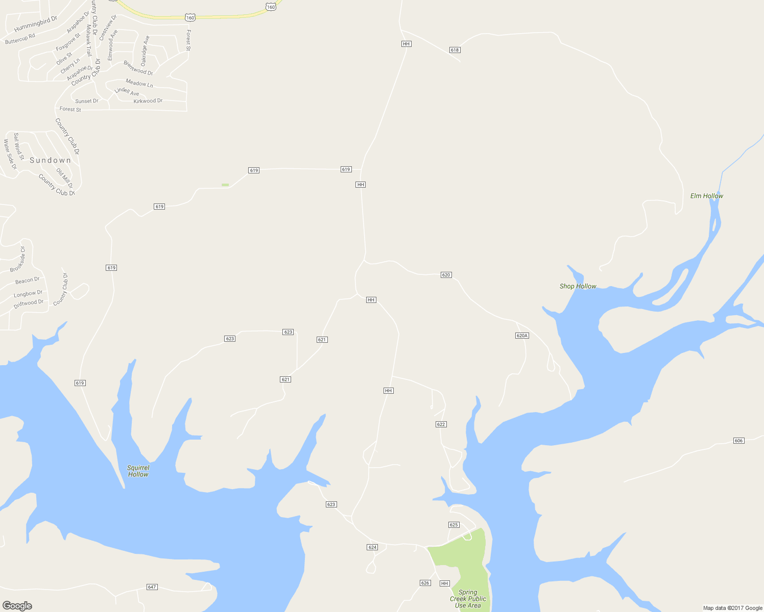 map of restaurants, bars, coffee shops, grocery stores, and more near State Highway HH in Isabella