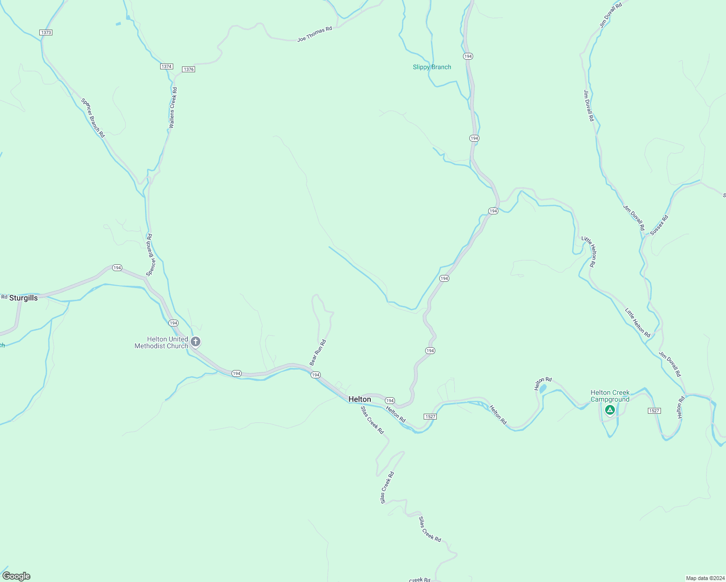 map of restaurants, bars, coffee shops, grocery stores, and more near 225 Ball Hollow Road in Grassy Creek