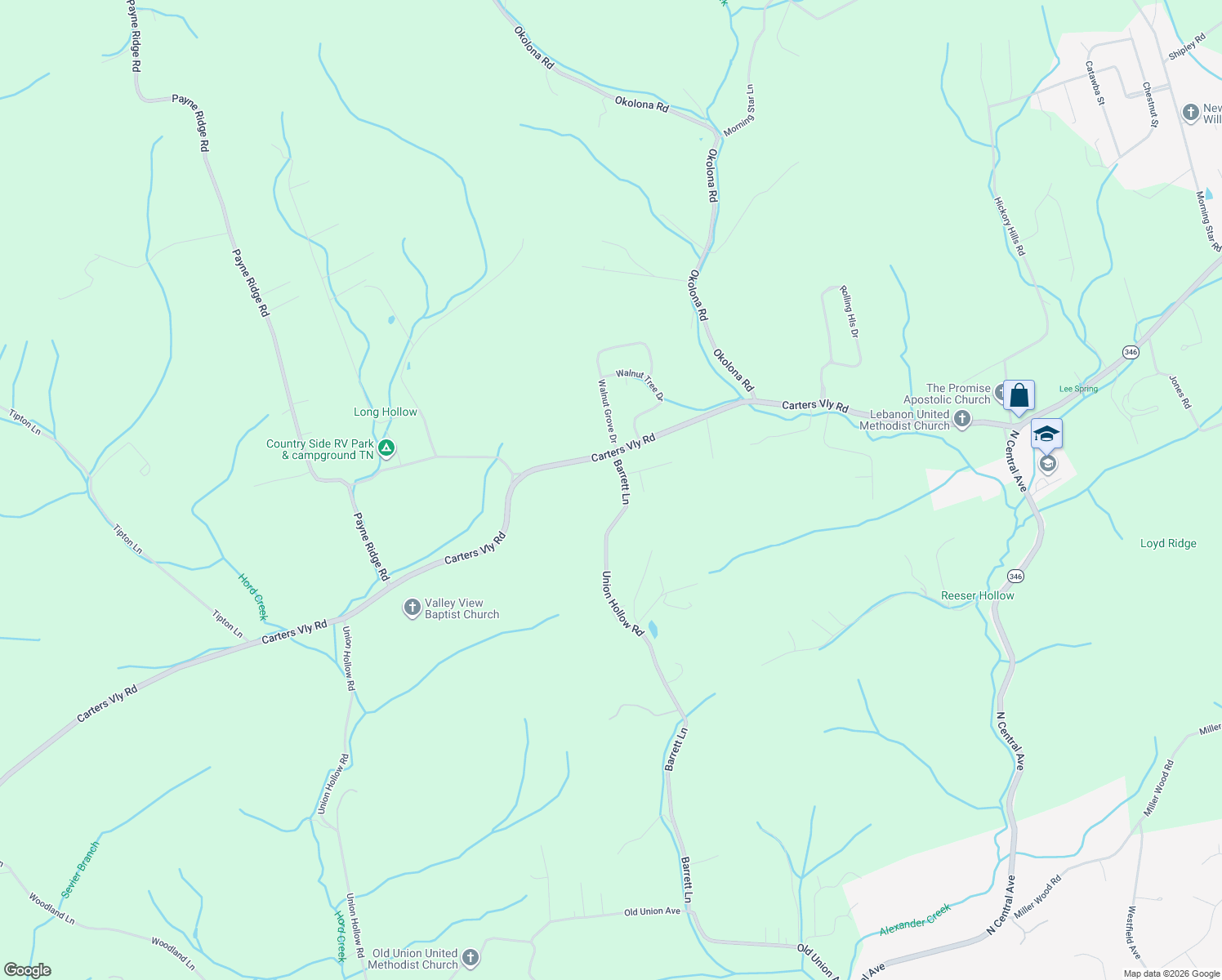 map of restaurants, bars, coffee shops, grocery stores, and more near 111 Barrett Lane in Church Hill