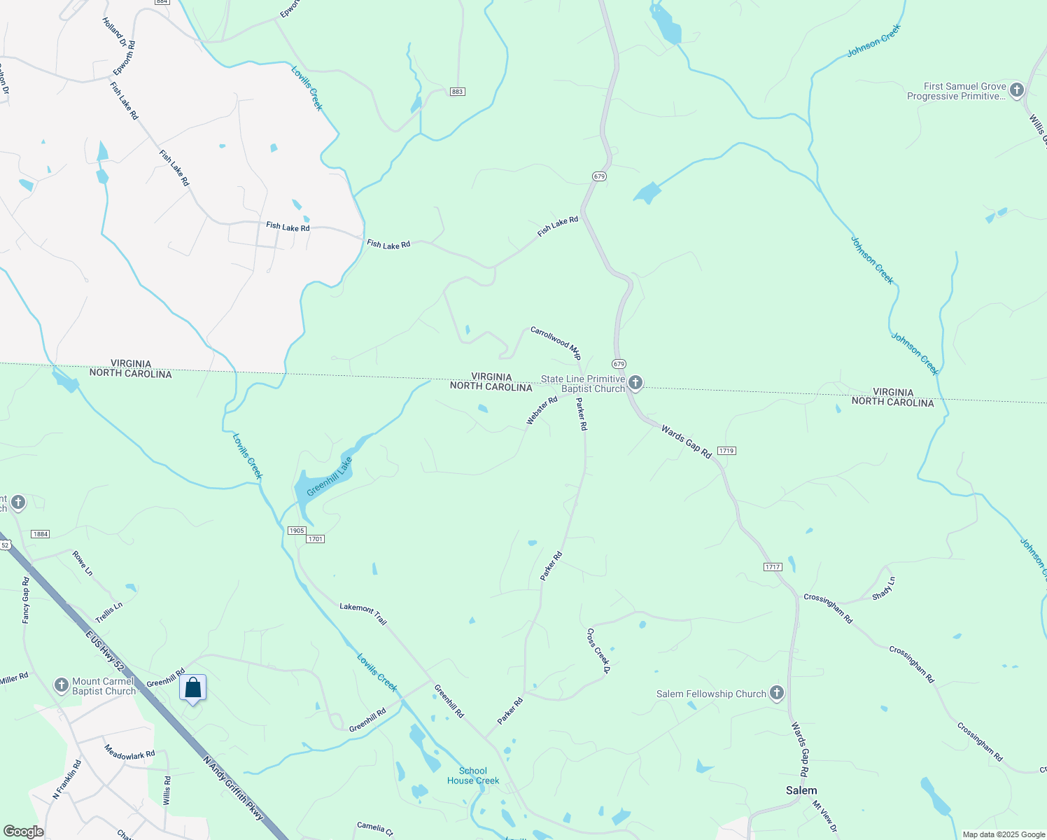 map of restaurants, bars, coffee shops, grocery stores, and more near 202 Webster Road in Mount Airy