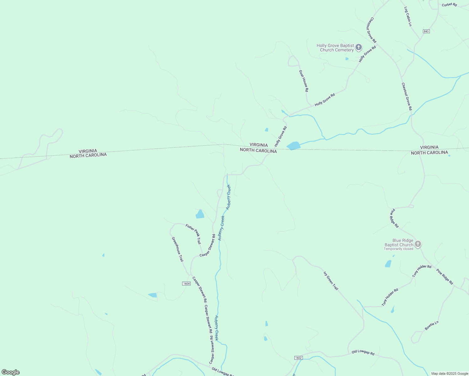 map of restaurants, bars, coffee shops, grocery stores, and more near Appaloosa Trail in Surry County