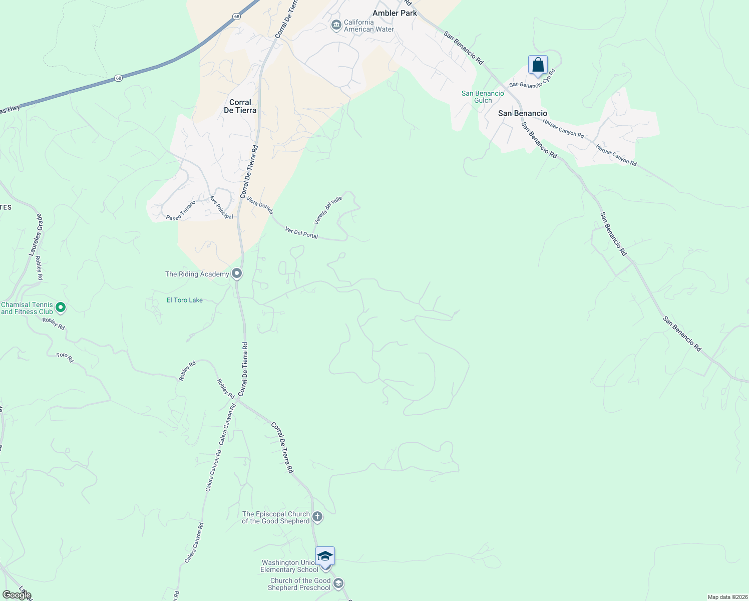 map of restaurants, bars, coffee shops, grocery stores, and more near 14101 Castlerock Road in Salinas