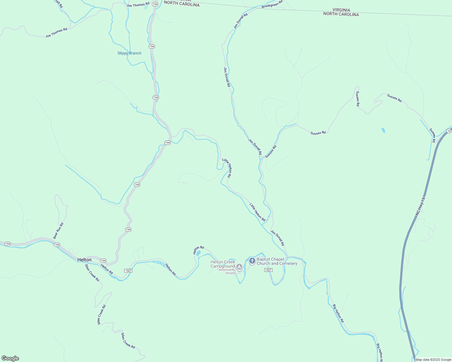 map of restaurants, bars, coffee shops, grocery stores, and more near 946 Little Helton Road in Grassy Creek