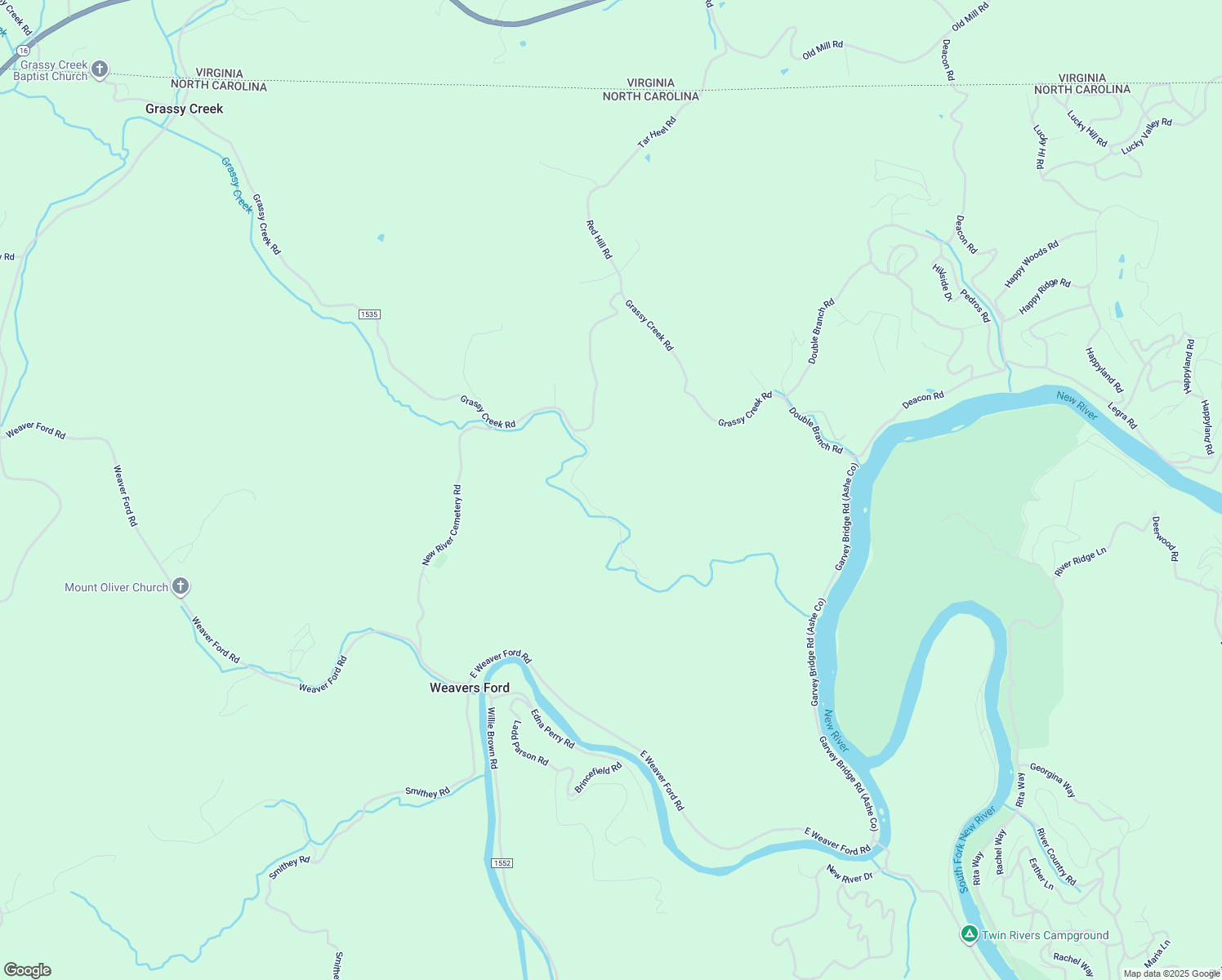 map of restaurants, bars, coffee shops, grocery stores, and more near 313 Wayne Arnold Road in Grassy Creek