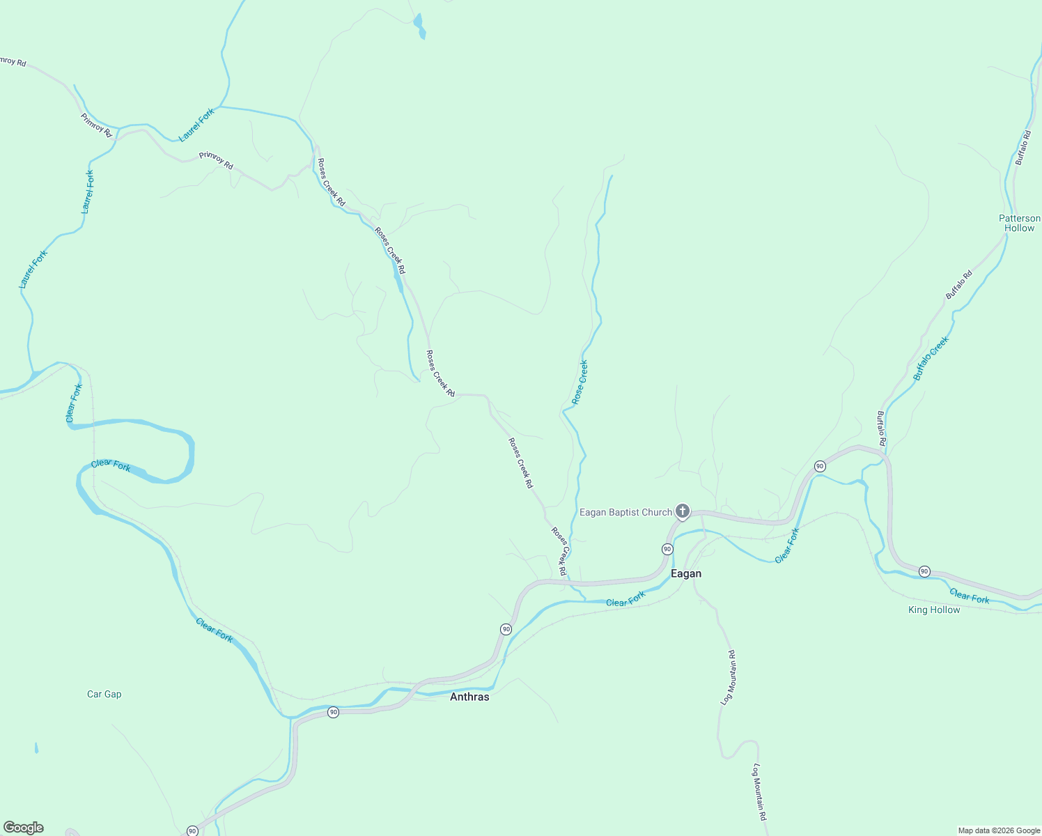 map of restaurants, bars, coffee shops, grocery stores, and more near 444 Roses Creek Road in Clairfield