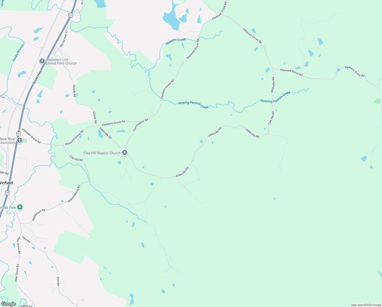 map of restaurants, bars, coffee shops, grocery stores, and more near 1084 Alderville Rd in Winfield