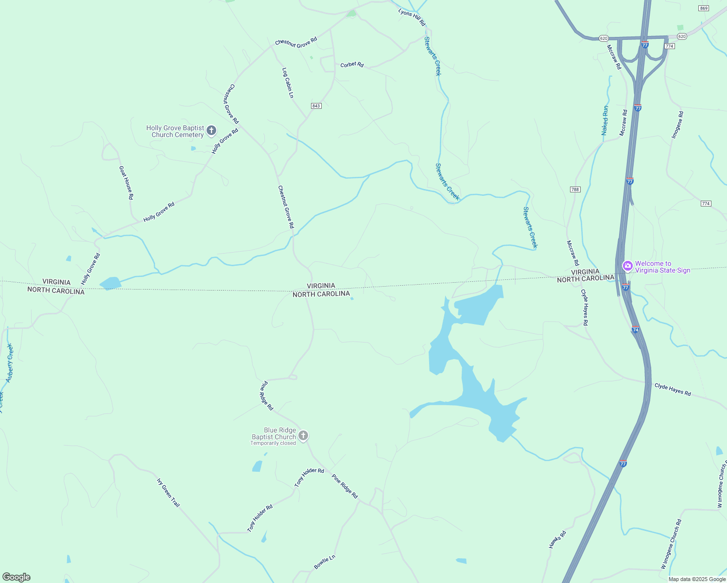 map of restaurants, bars, coffee shops, grocery stores, and more near 500 Hunter Hollow Lane in Lowgap