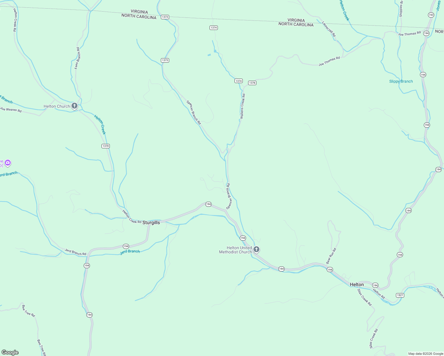 map of restaurants, bars, coffee shops, grocery stores, and more near 369 Spencer Branch Road in Lansing