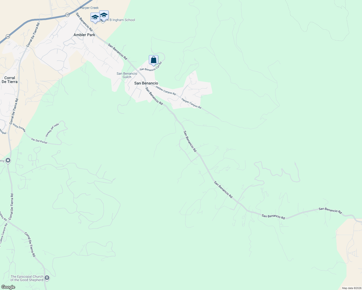map of restaurants, bars, coffee shops, grocery stores, and more near 190 San Benancio Road in Salinas