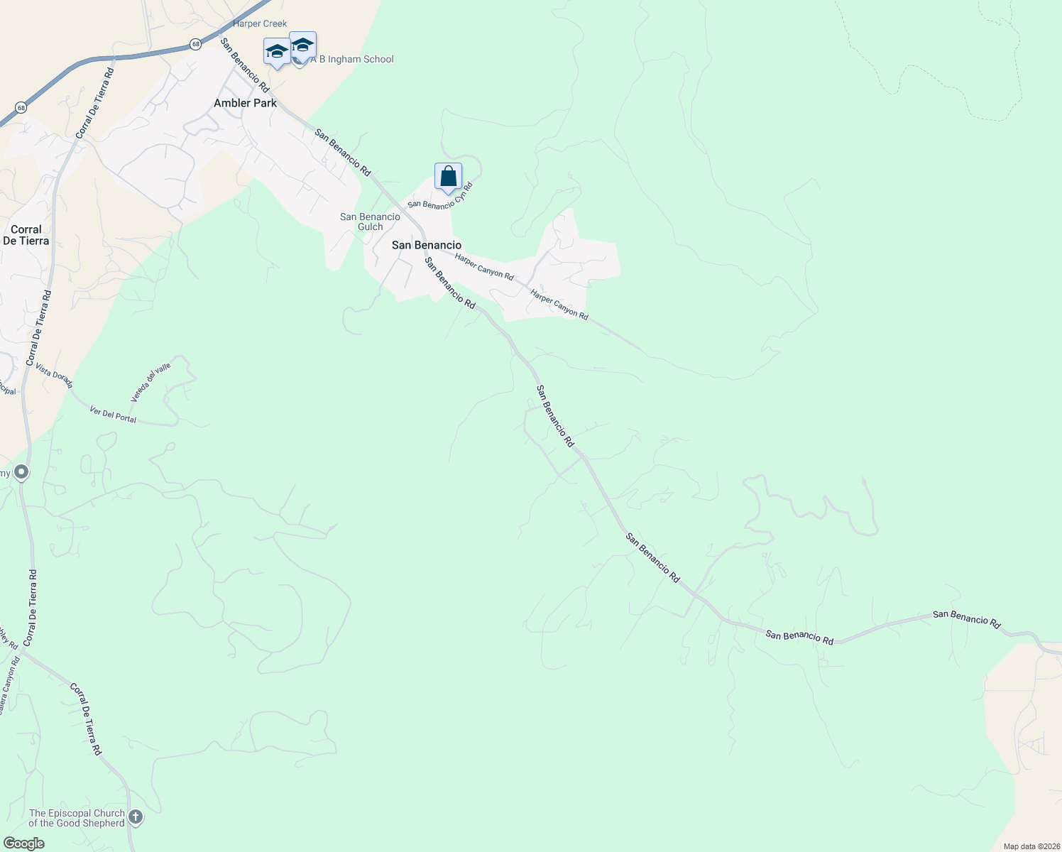 map of restaurants, bars, coffee shops, grocery stores, and more near 190 San Benancio Road in Salinas
