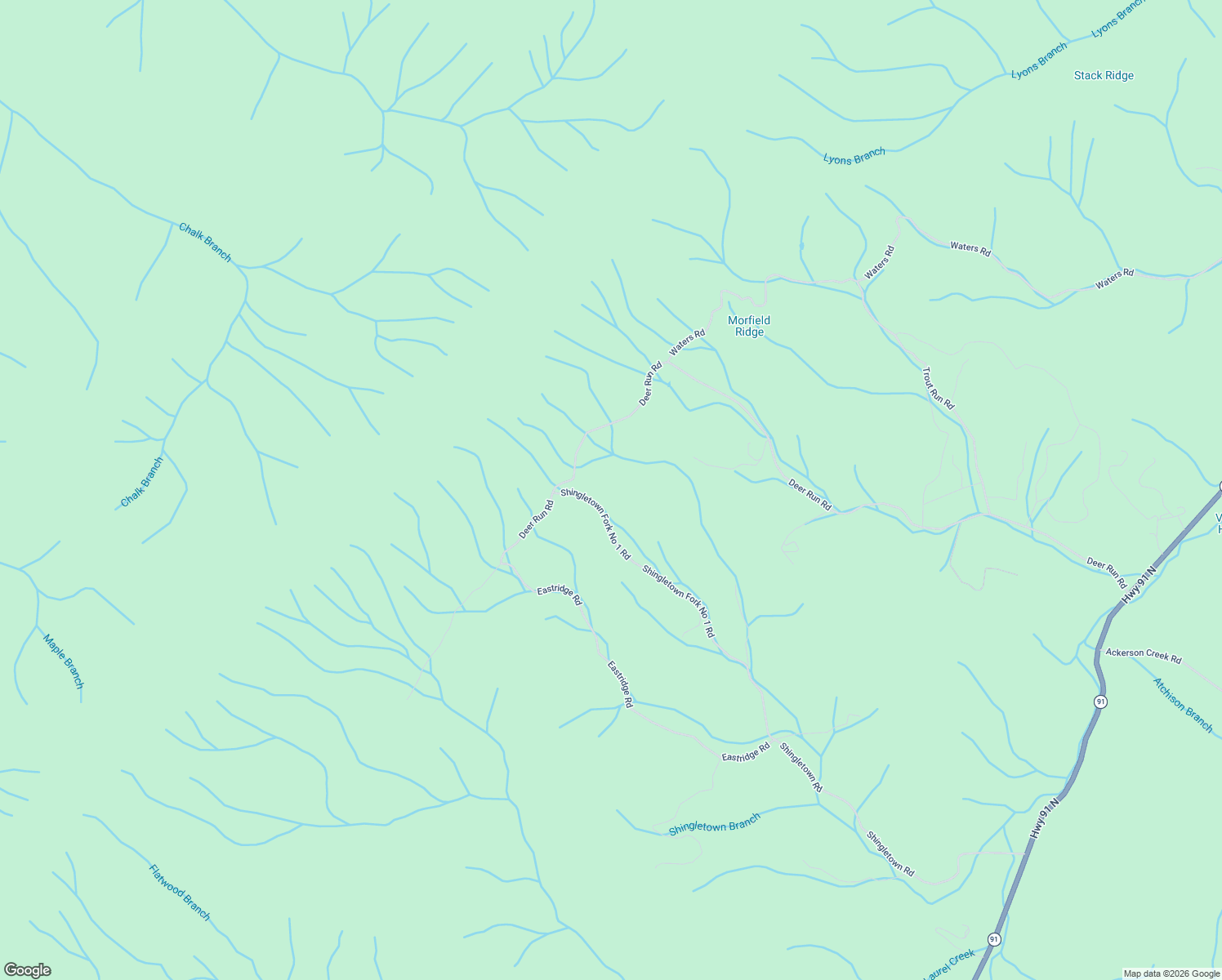 map of restaurants, bars, coffee shops, grocery stores, and more near 2028 Shingletown Rd in Mountain City