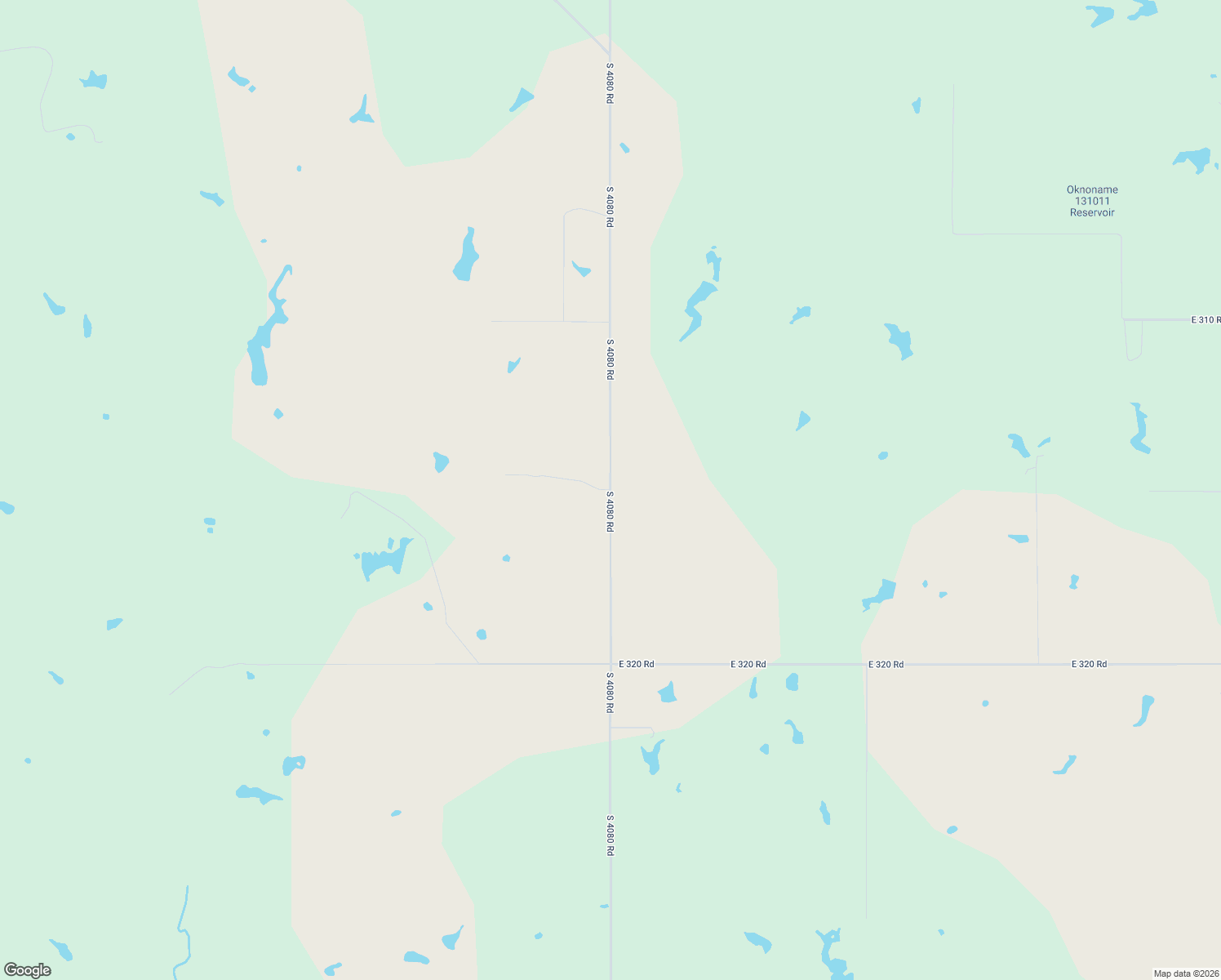 map of restaurants, bars, coffee shops, grocery stores, and more near South 4080 Road in Talala