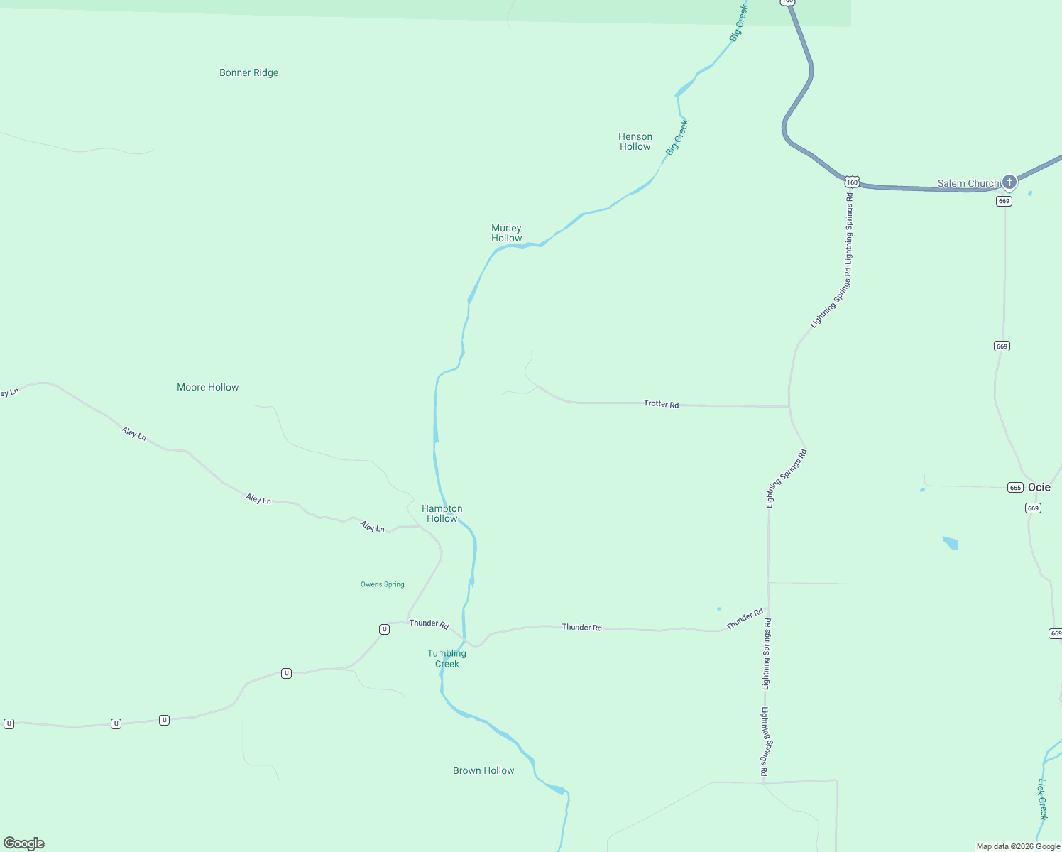 map of restaurants, bars, coffee shops, grocery stores, and more near in Ocie