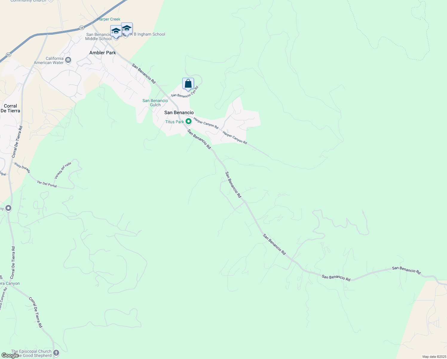 map of restaurants, bars, coffee shops, grocery stores, and more near 168 San Benancio Road in Salinas