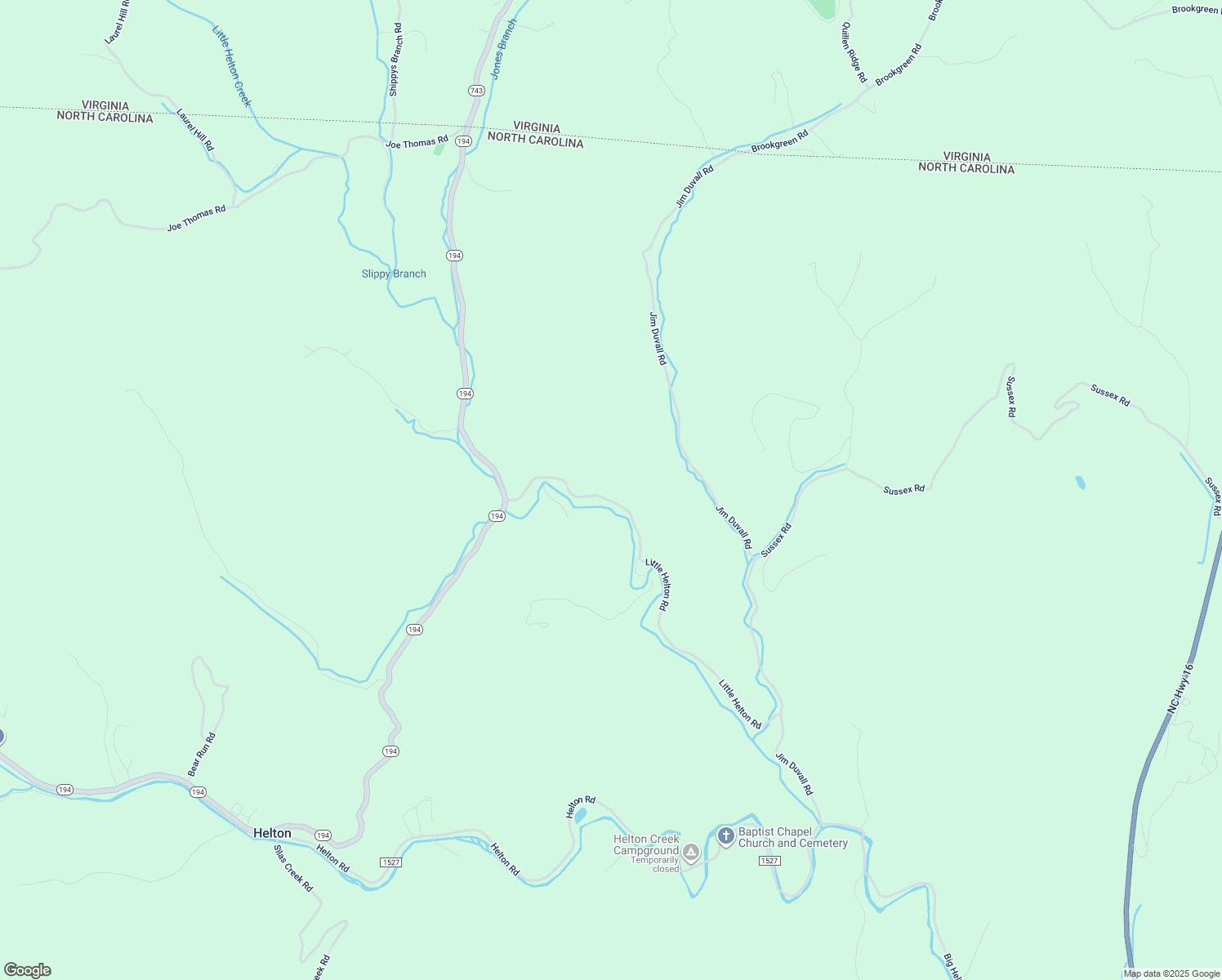 map of restaurants, bars, coffee shops, grocery stores, and more near 467 Little Helton Road in Grassy Creek
