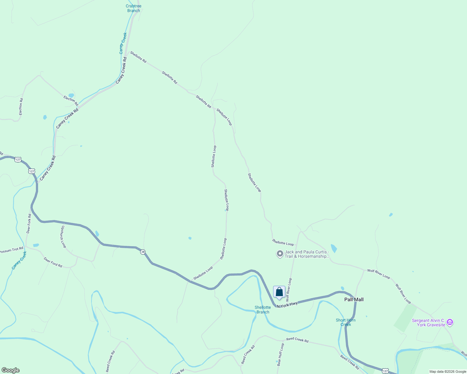 map of restaurants, bars, coffee shops, grocery stores, and more near 1192 Shellotte Loop in Pall Mall