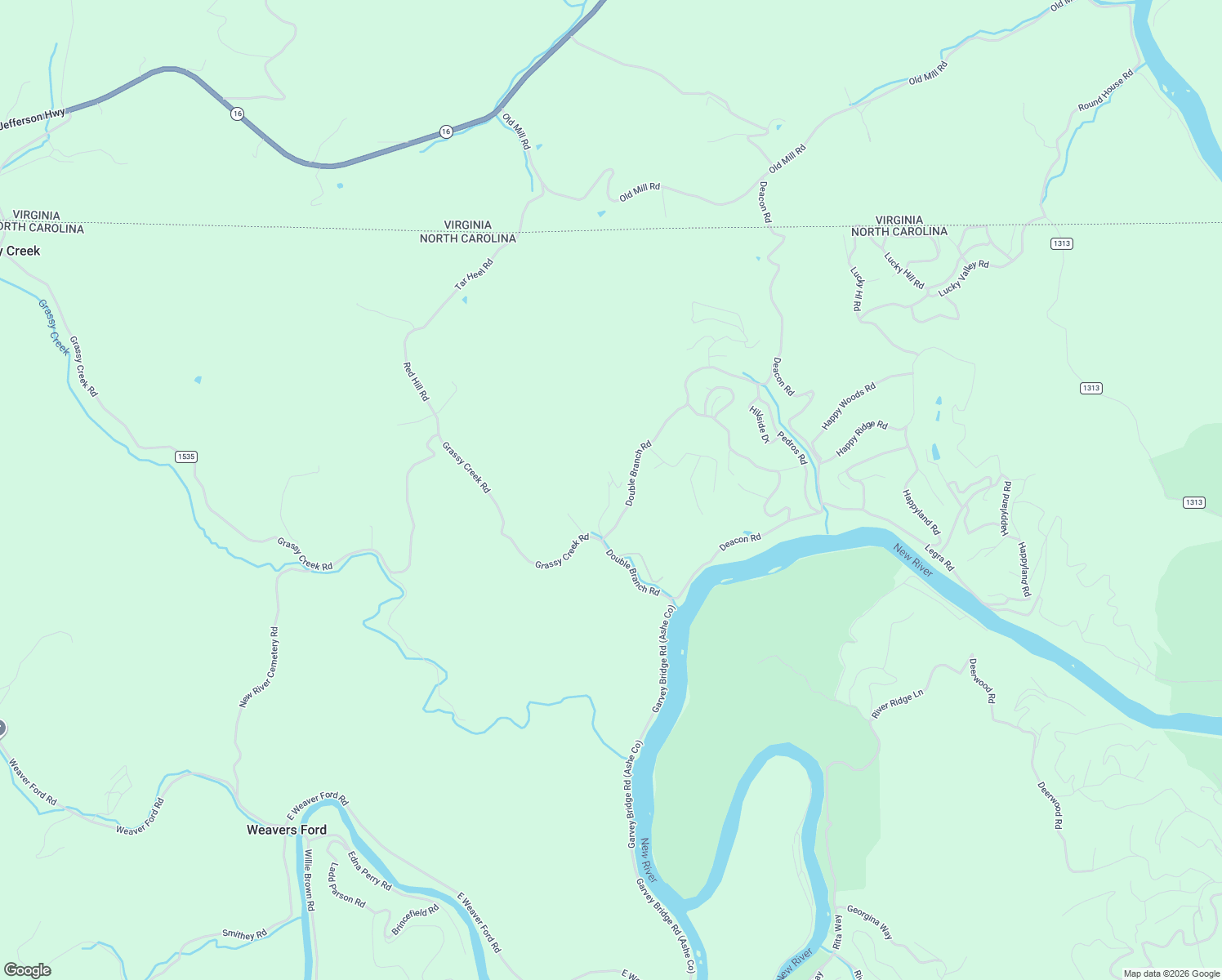 map of restaurants, bars, coffee shops, grocery stores, and more near 111 Double Branch Road in Grassy Creek