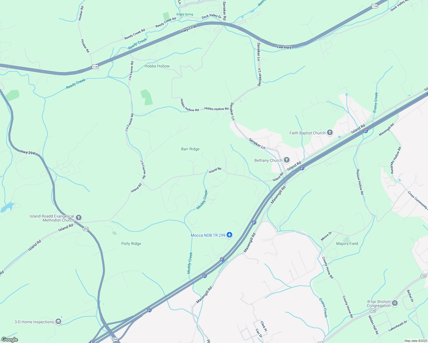 map of restaurants, bars, coffee shops, grocery stores, and more near 3330 Island Road in Blountville