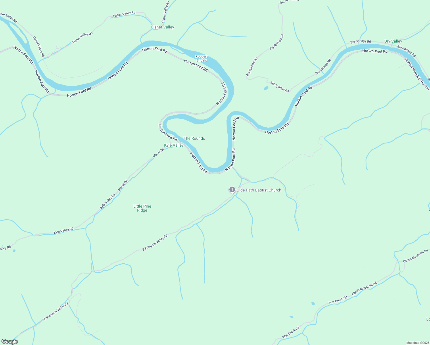 map of restaurants, bars, coffee shops, grocery stores, and more near in Kyles Ford