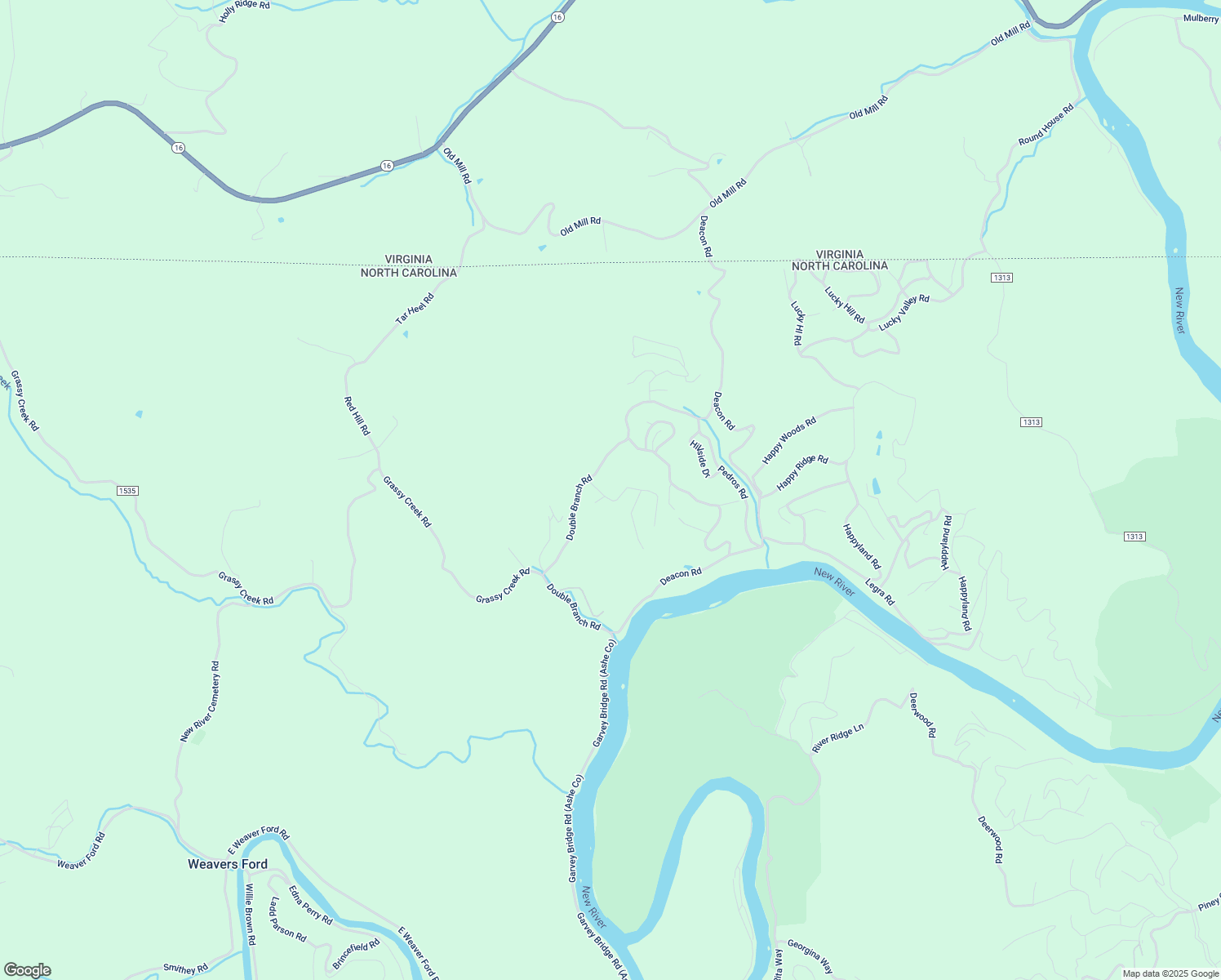 map of restaurants, bars, coffee shops, grocery stores, and more near 223 Hannah Drive in Grassy Creek