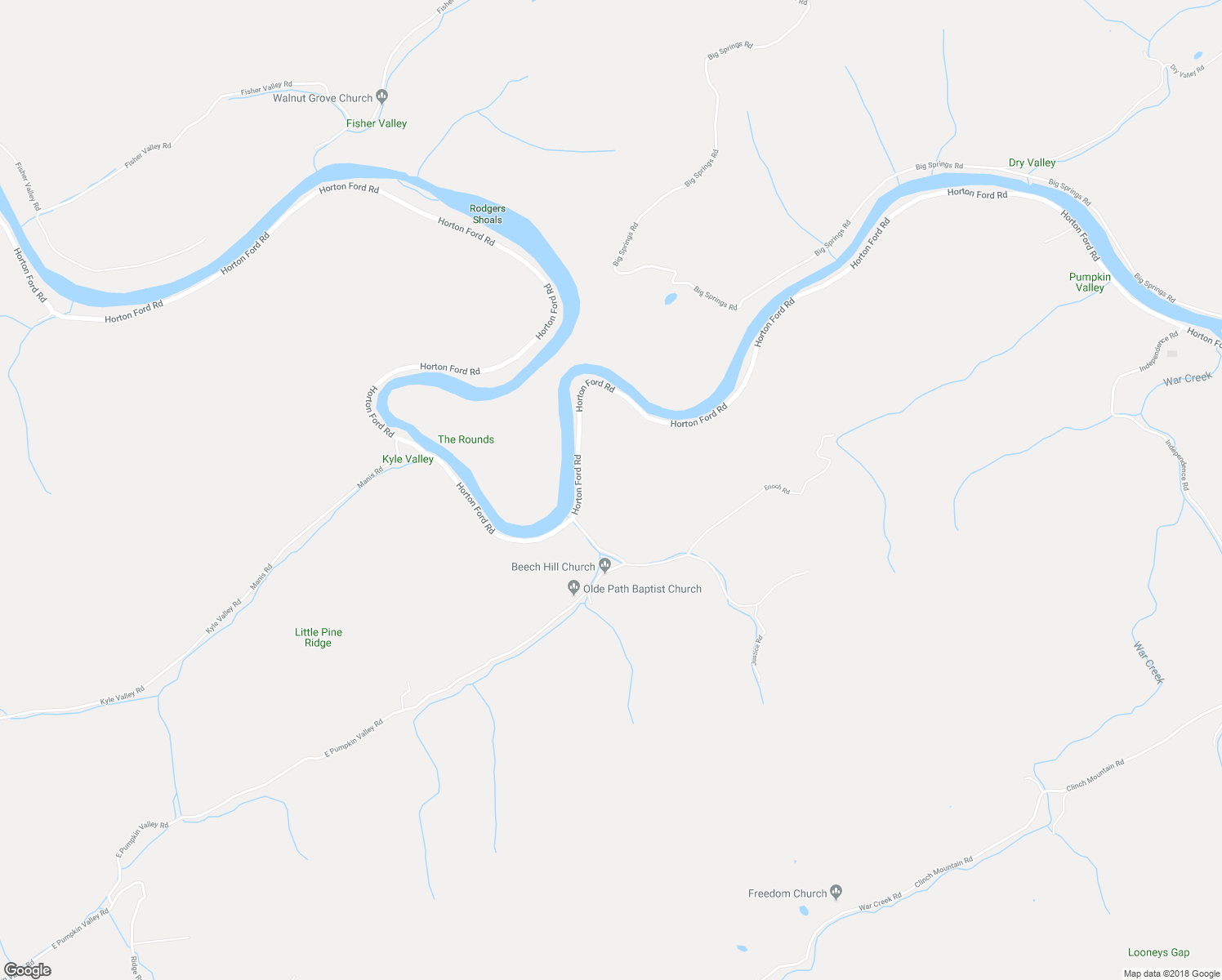 map of restaurants, bars, coffee shops, grocery stores, and more near 6210 Horton Ford Road in Eidson