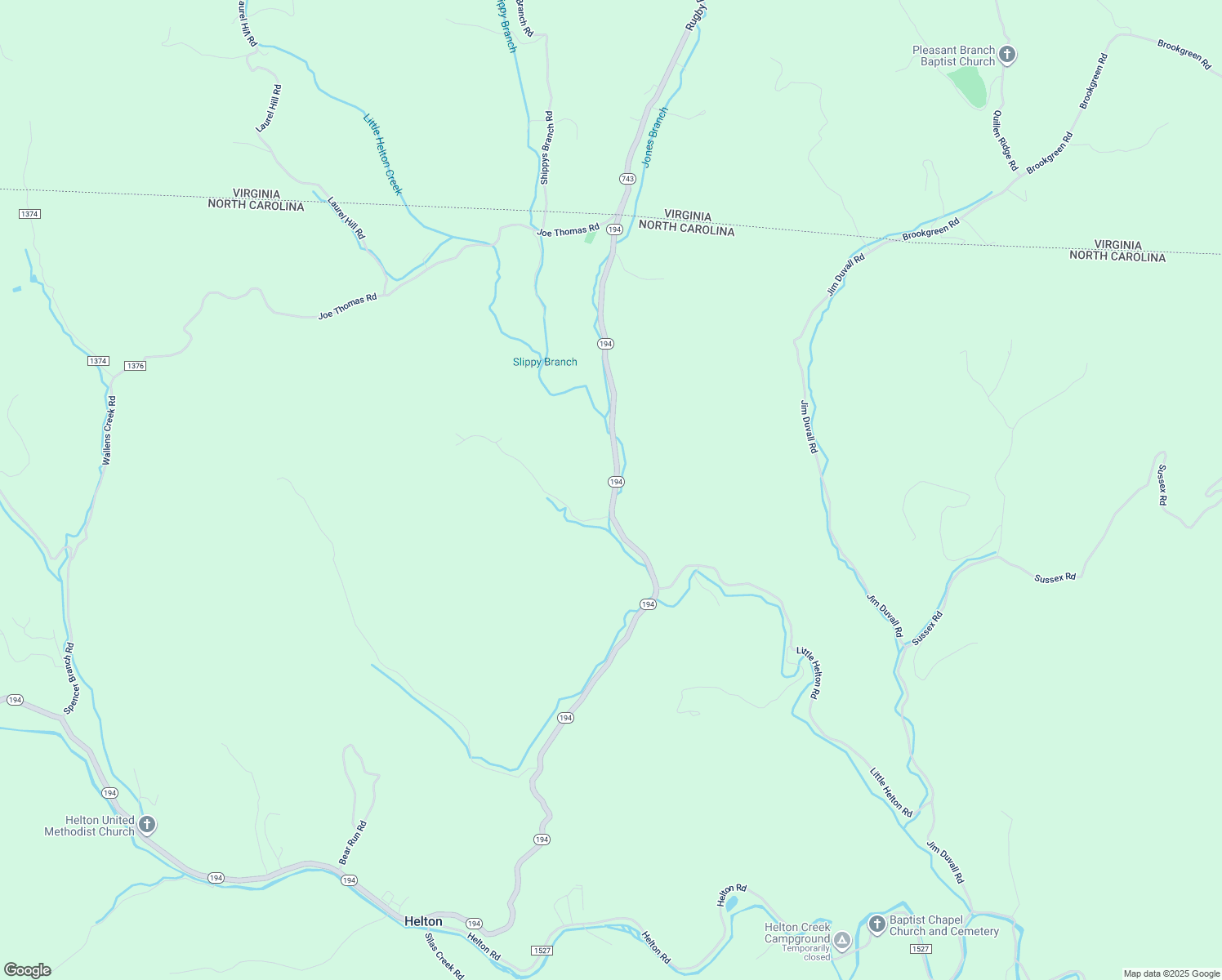 map of restaurants, bars, coffee shops, grocery stores, and more near 18015 North Carolina 194 in Grassy Creek