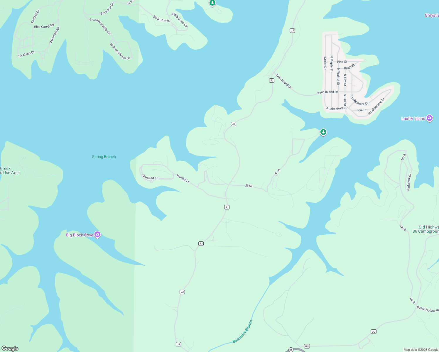 map of restaurants, bars, coffee shops, grocery stores, and more near Pineview in Blue Eye
