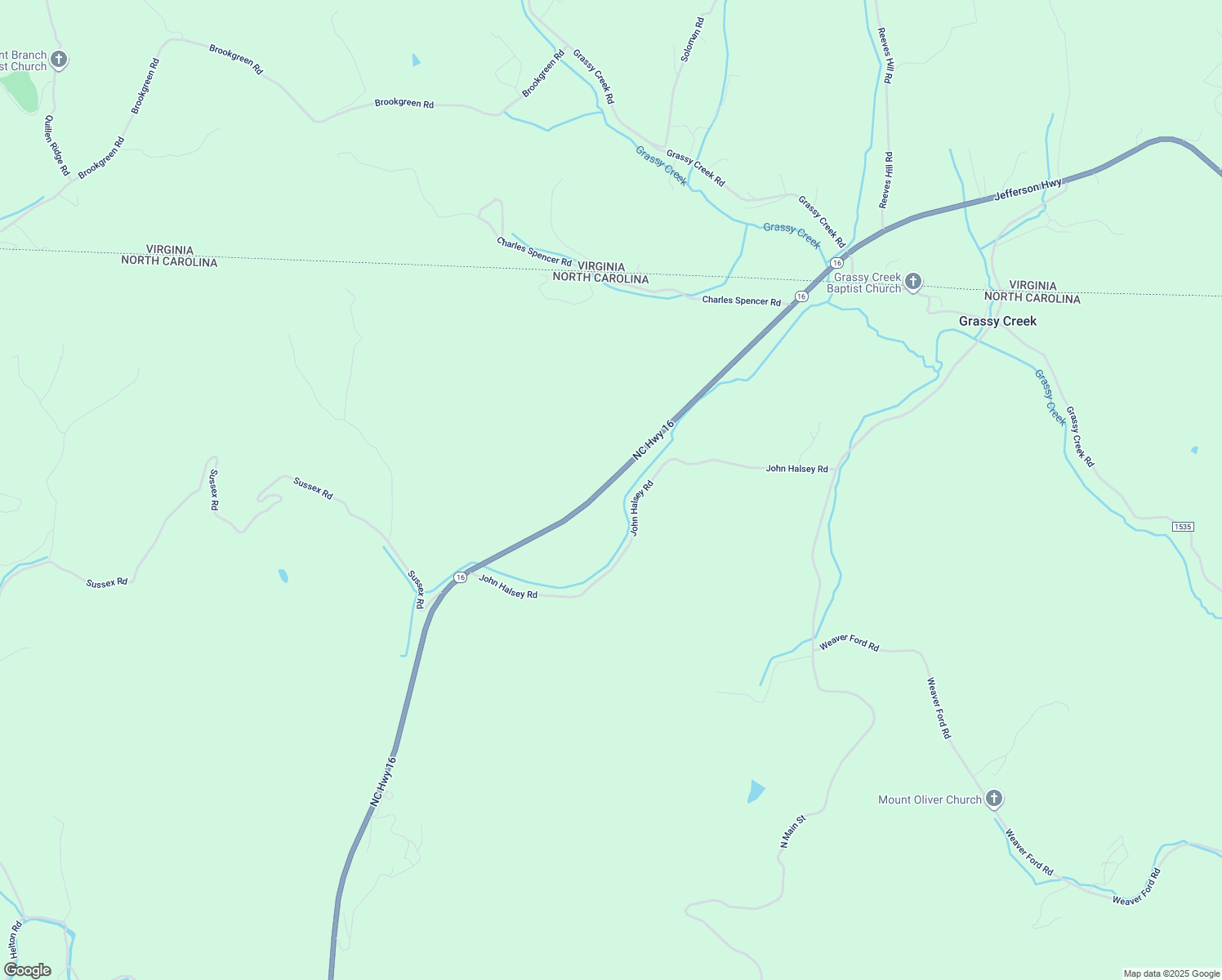 map of restaurants, bars, coffee shops, grocery stores, and more near 12460 North Carolina 16 in Grassy Creek
